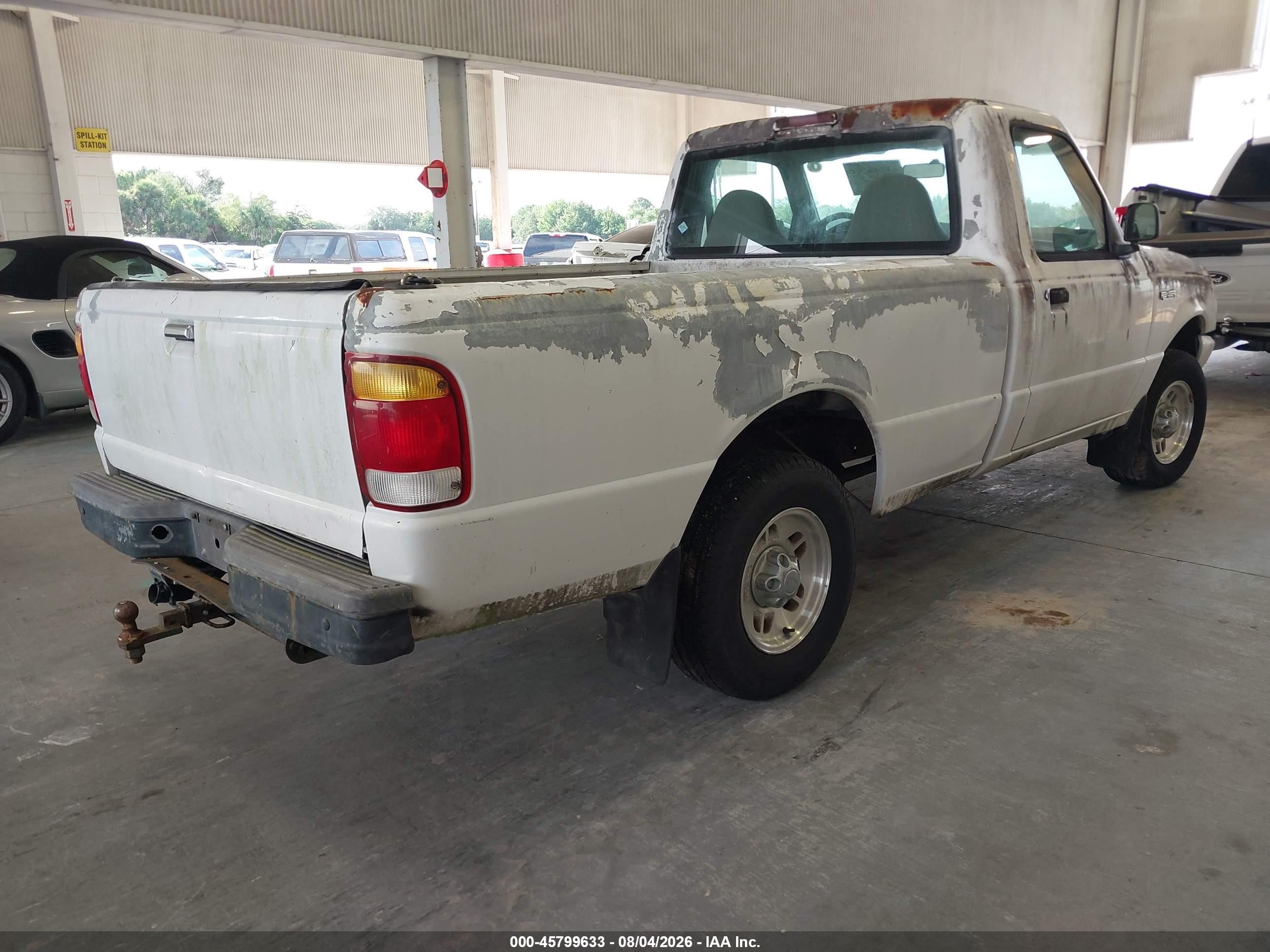 1999 Ford Ranger Xl/xlt White vin: 1FTYR10V4XPA73562