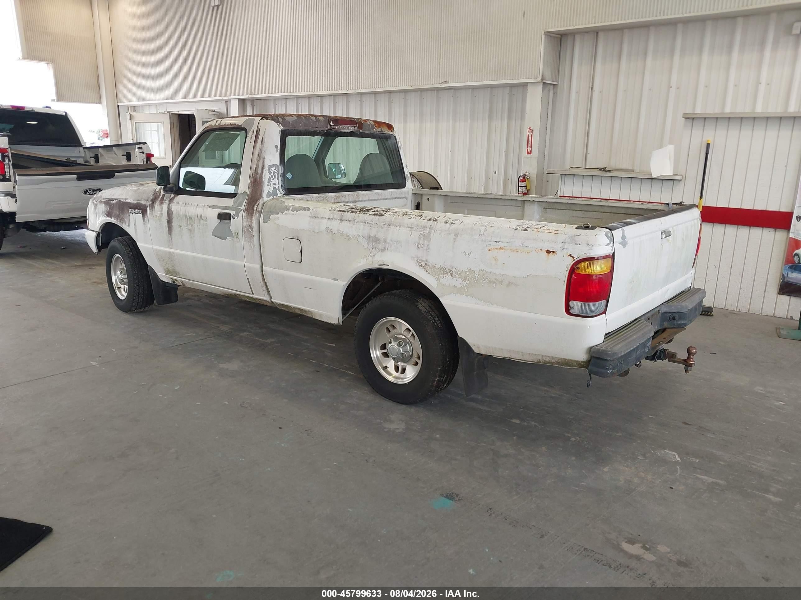 1999 Ford Ranger Xl/xlt White vin: 1FTYR10V4XPA73562