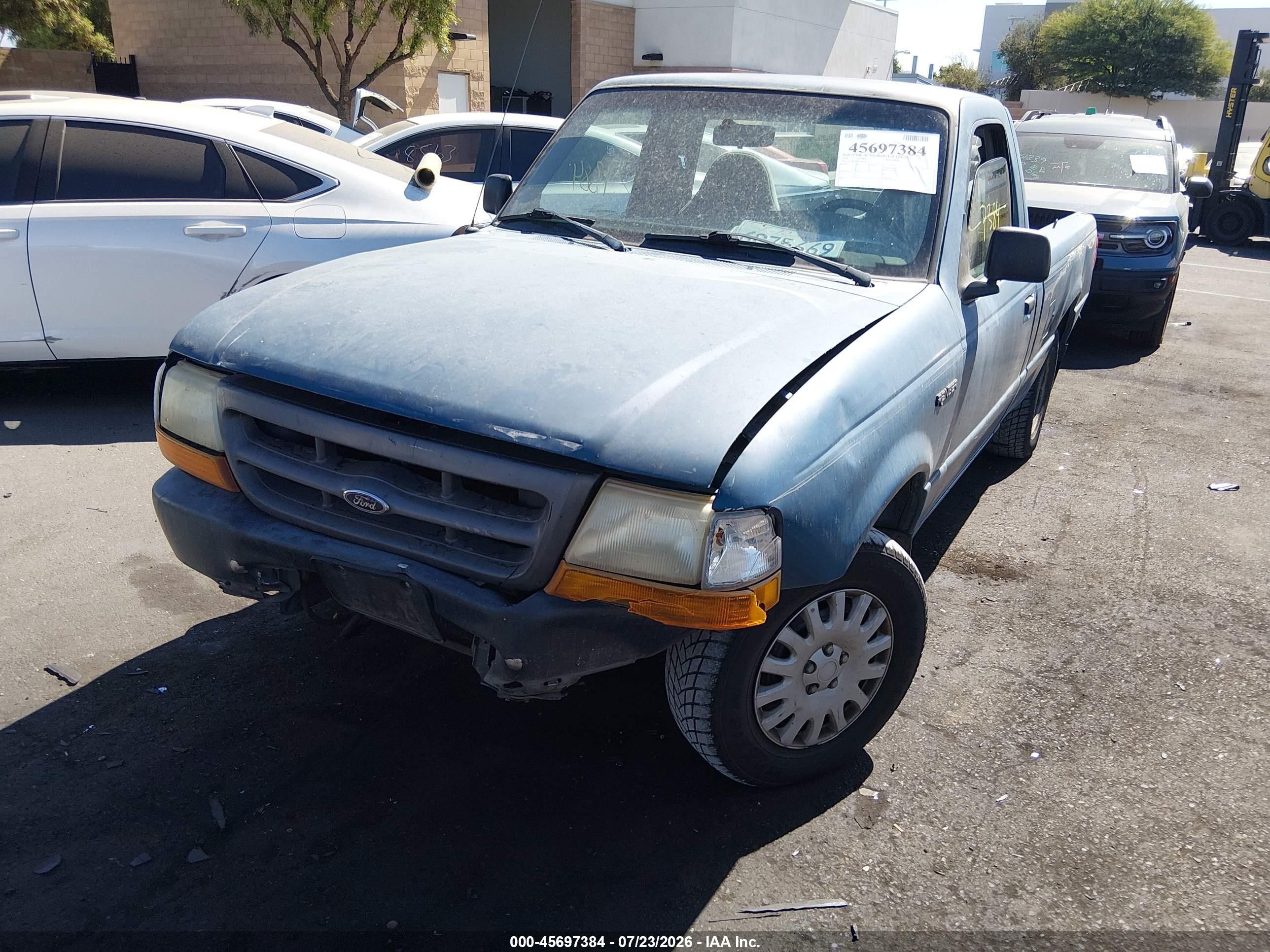 2000 Ford Ranger Xl/xlt Blue vin: 1FTYR10V4YPA01679
