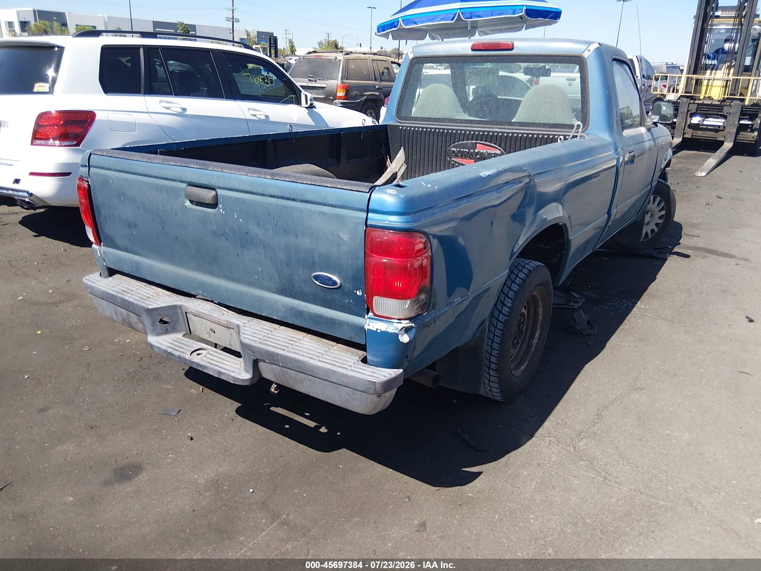 2000 Ford Ranger Xl/xlt Blue vin: 1FTYR10V4YPA01679