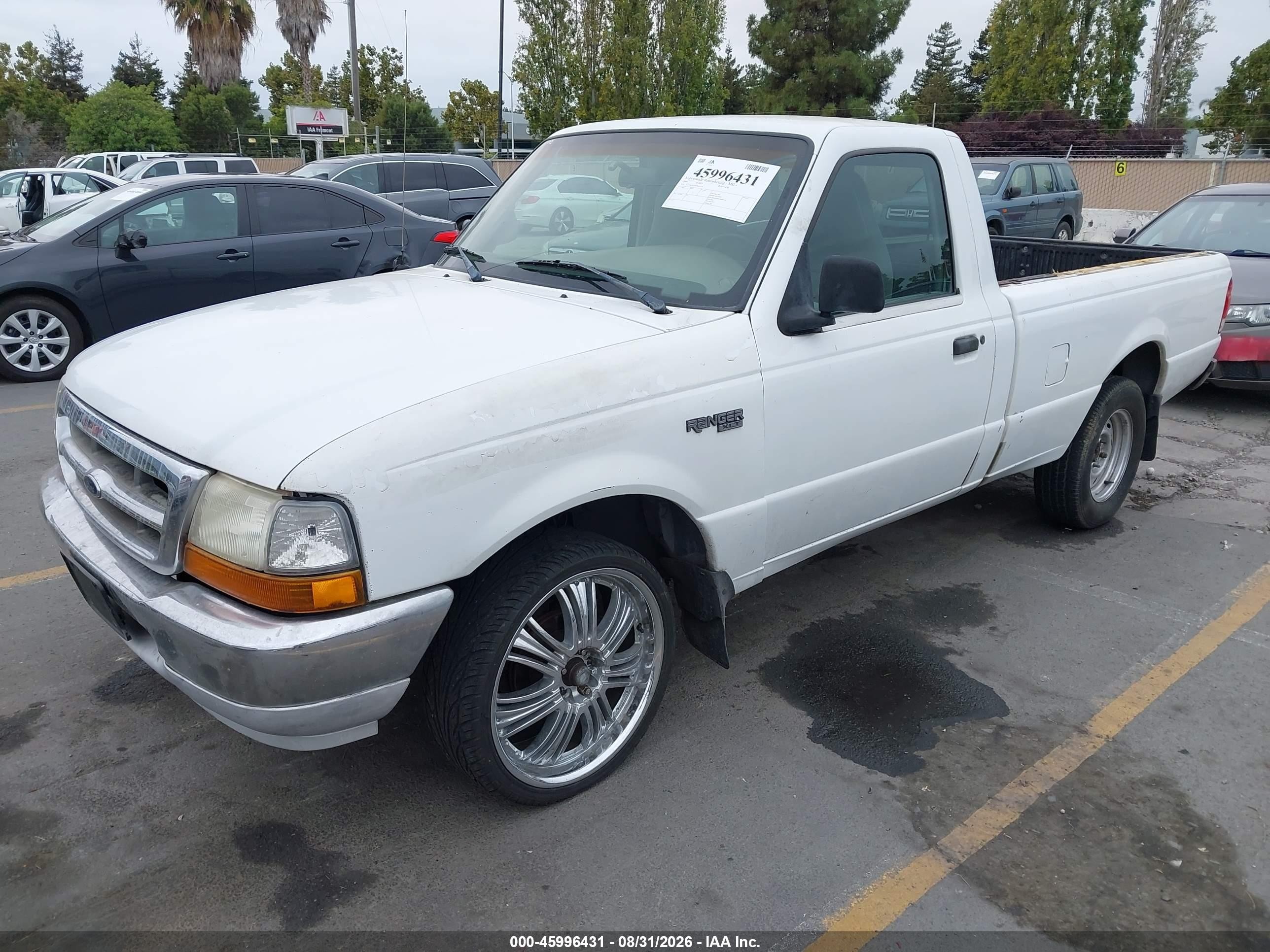 2000 Ford Ranger Xl/xlt White vin: 1FTYR10V5YTB09154
