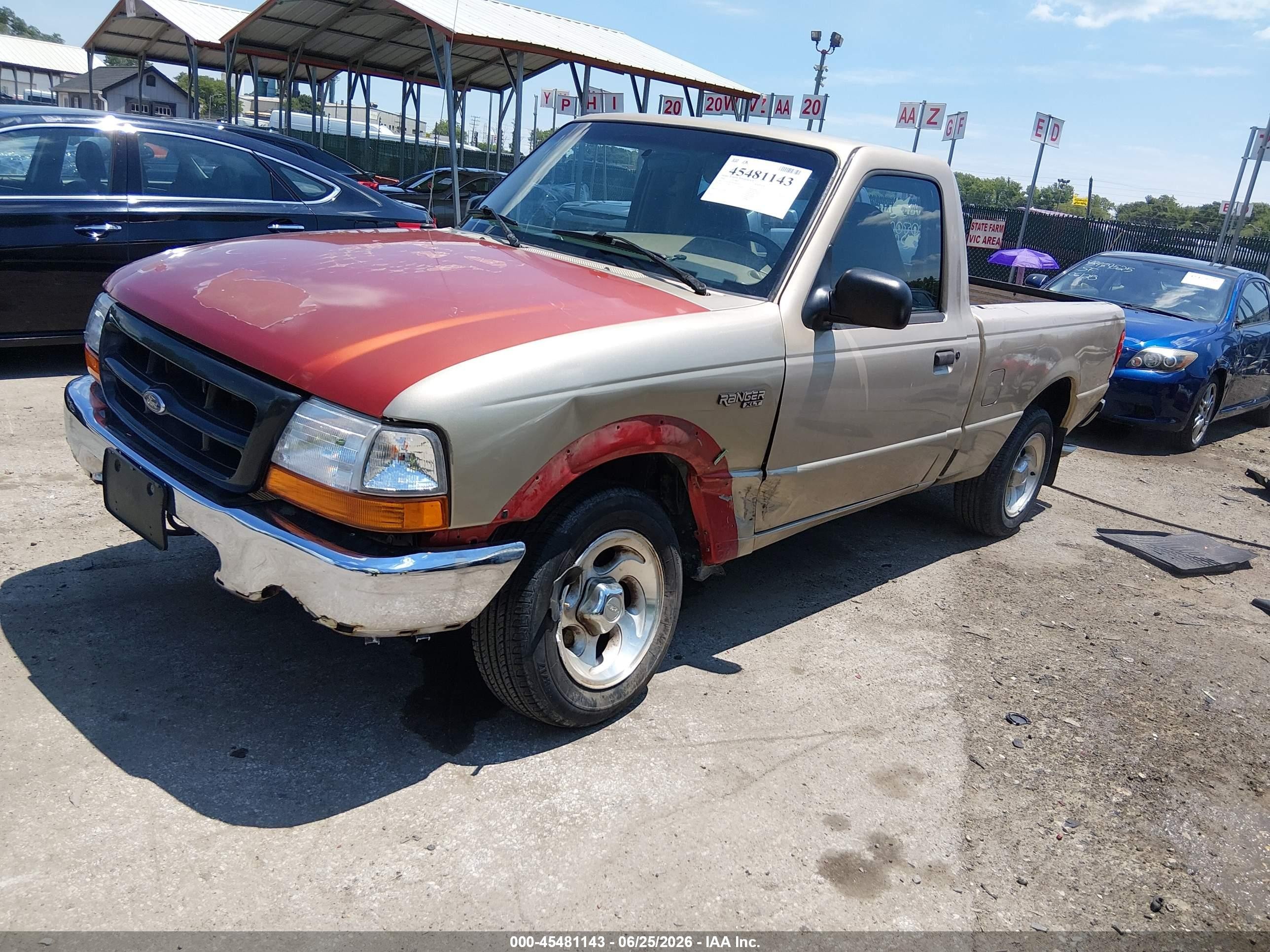 1999 Ford Ranger Xl/xlt Gold vin: 1FTYR10V7XUB89078