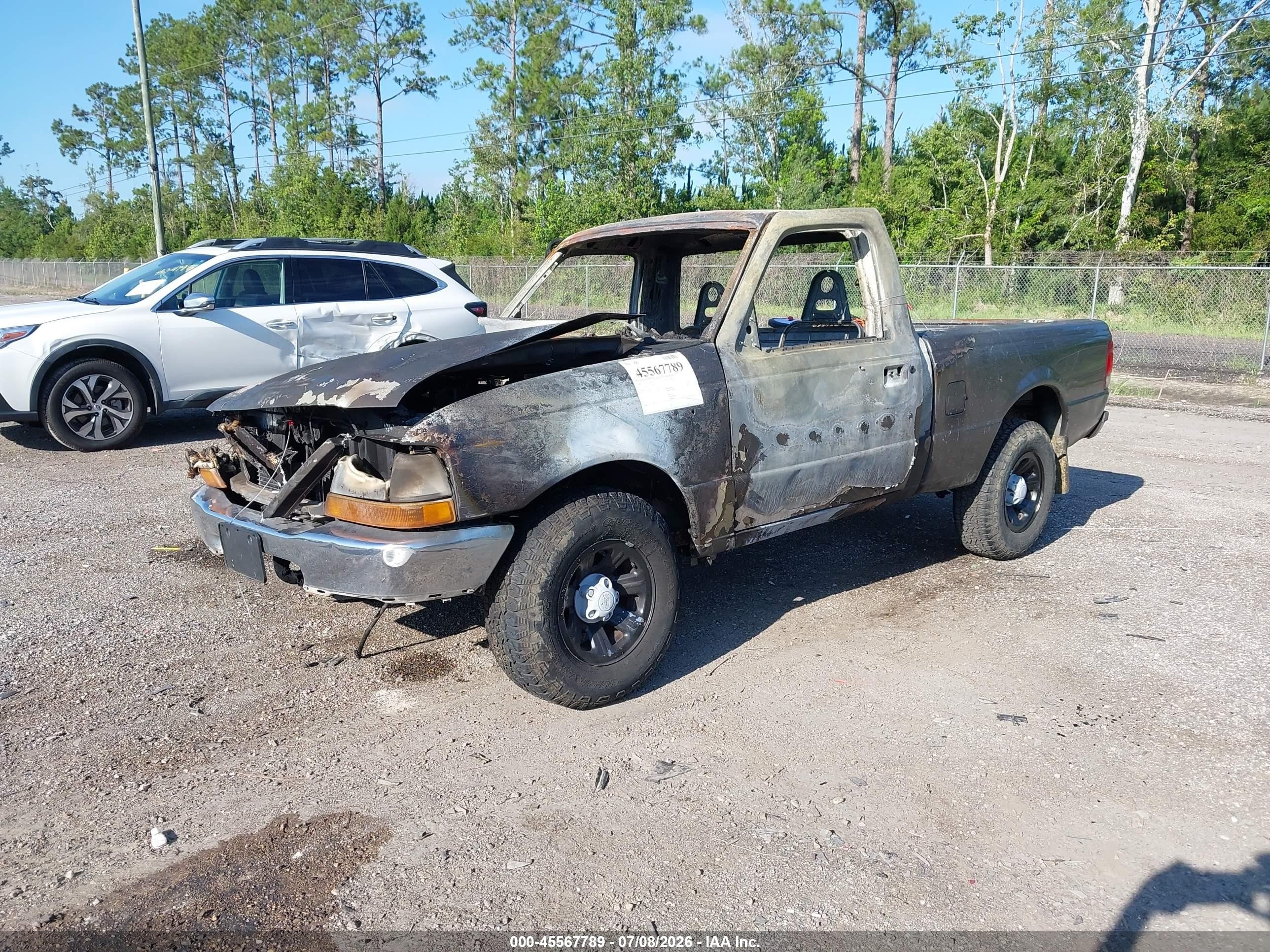 2000 Ford Ranger Xl/xlt Gray vin: 1FTYR10V7YTB02769