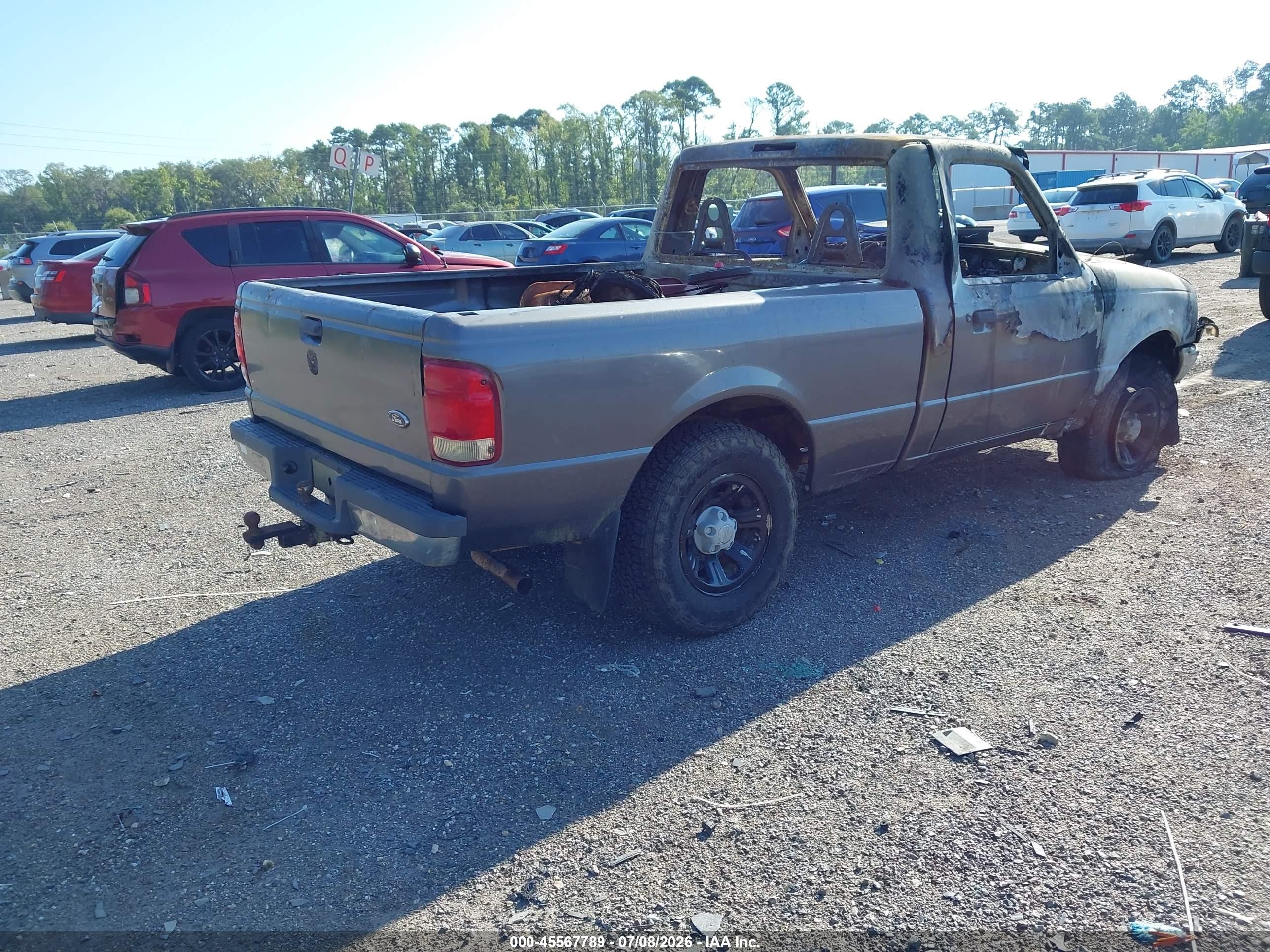 2000 Ford Ranger Xl/xlt Gray vin: 1FTYR10V7YTB02769