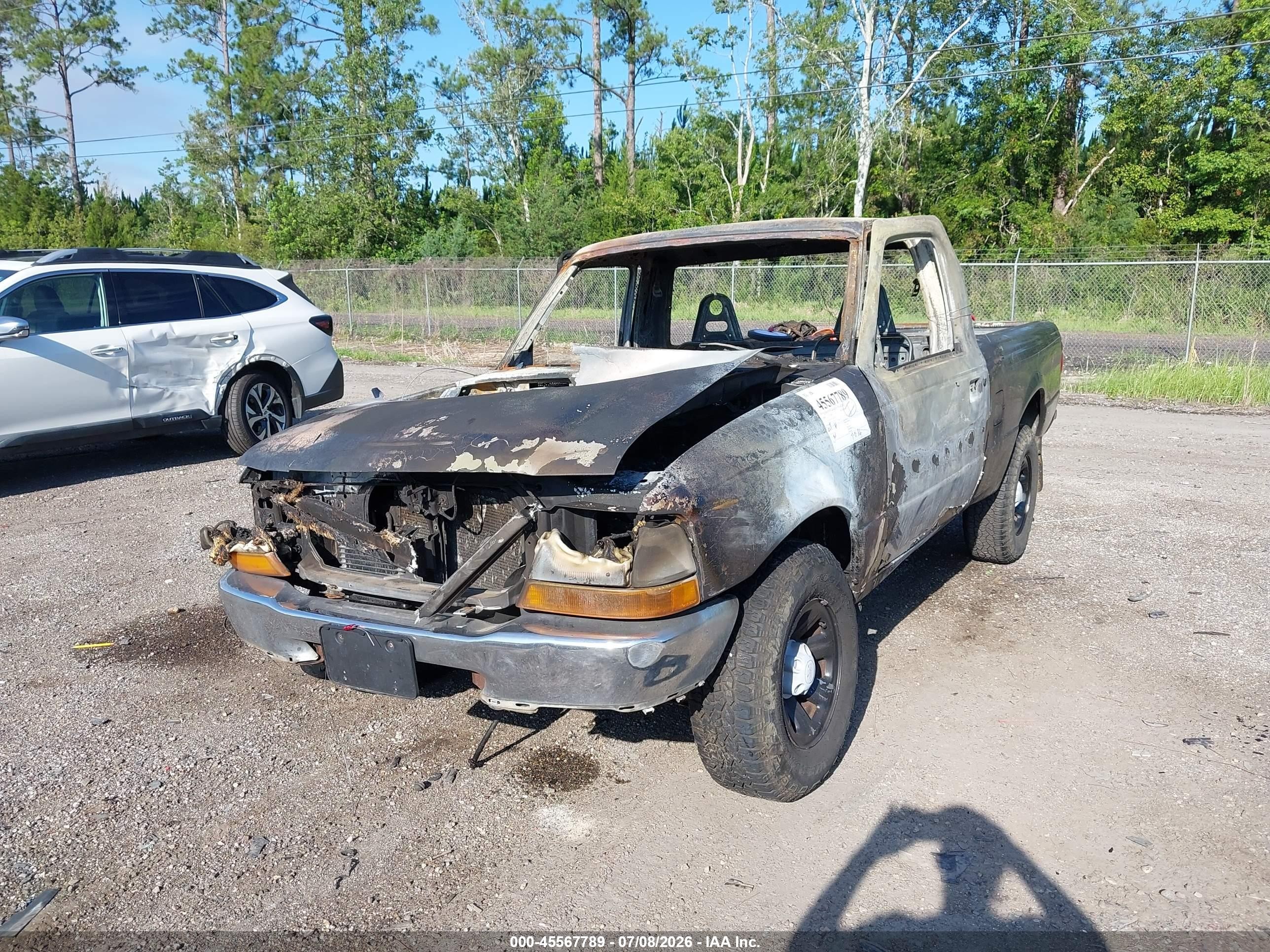 2000 Ford Ranger Xl/xlt Gray vin: 1FTYR10V7YTB02769