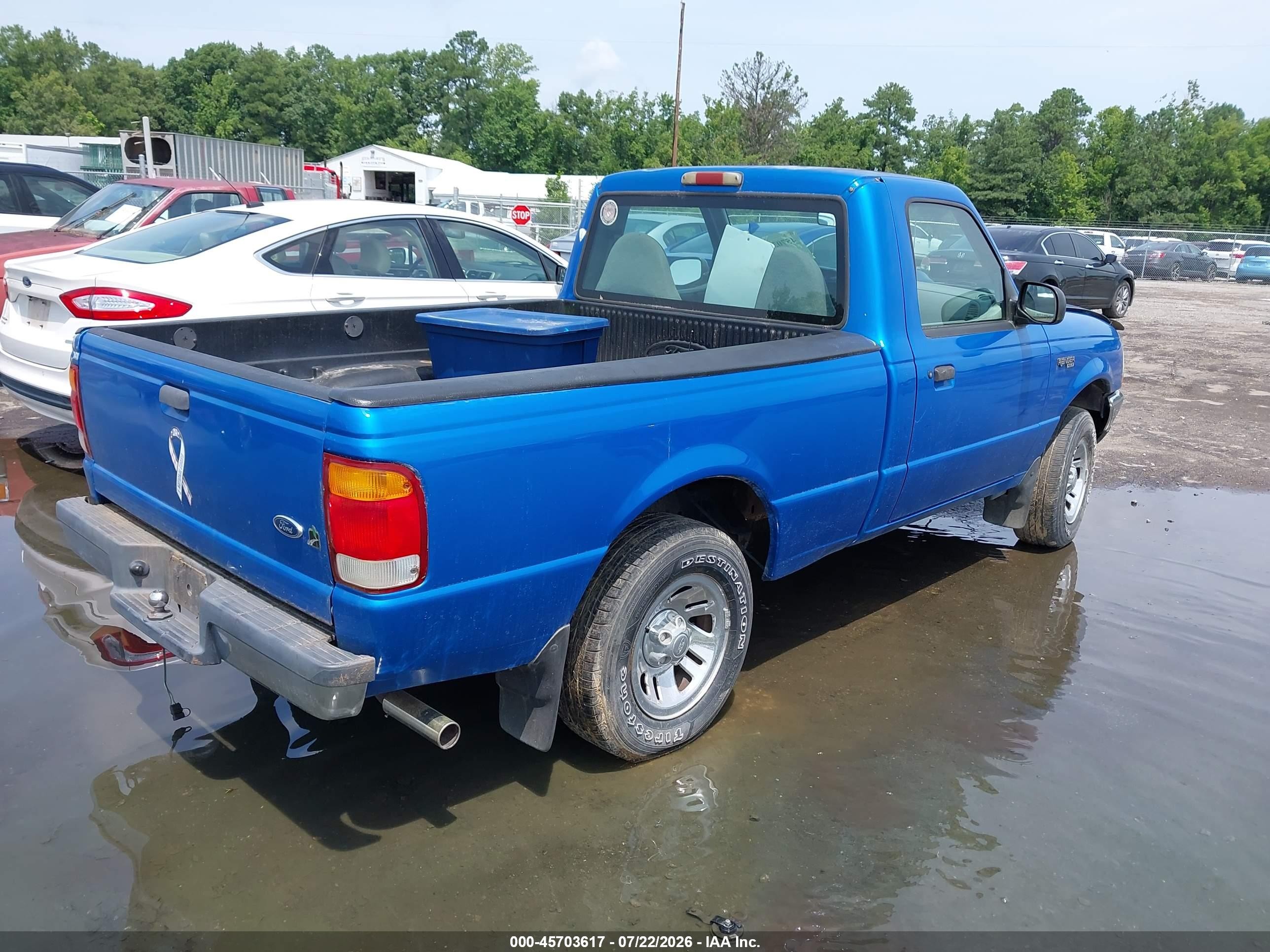1999 Ford Ranger Xl/xlt Blue vin: 1FTYR10V8XUB22232