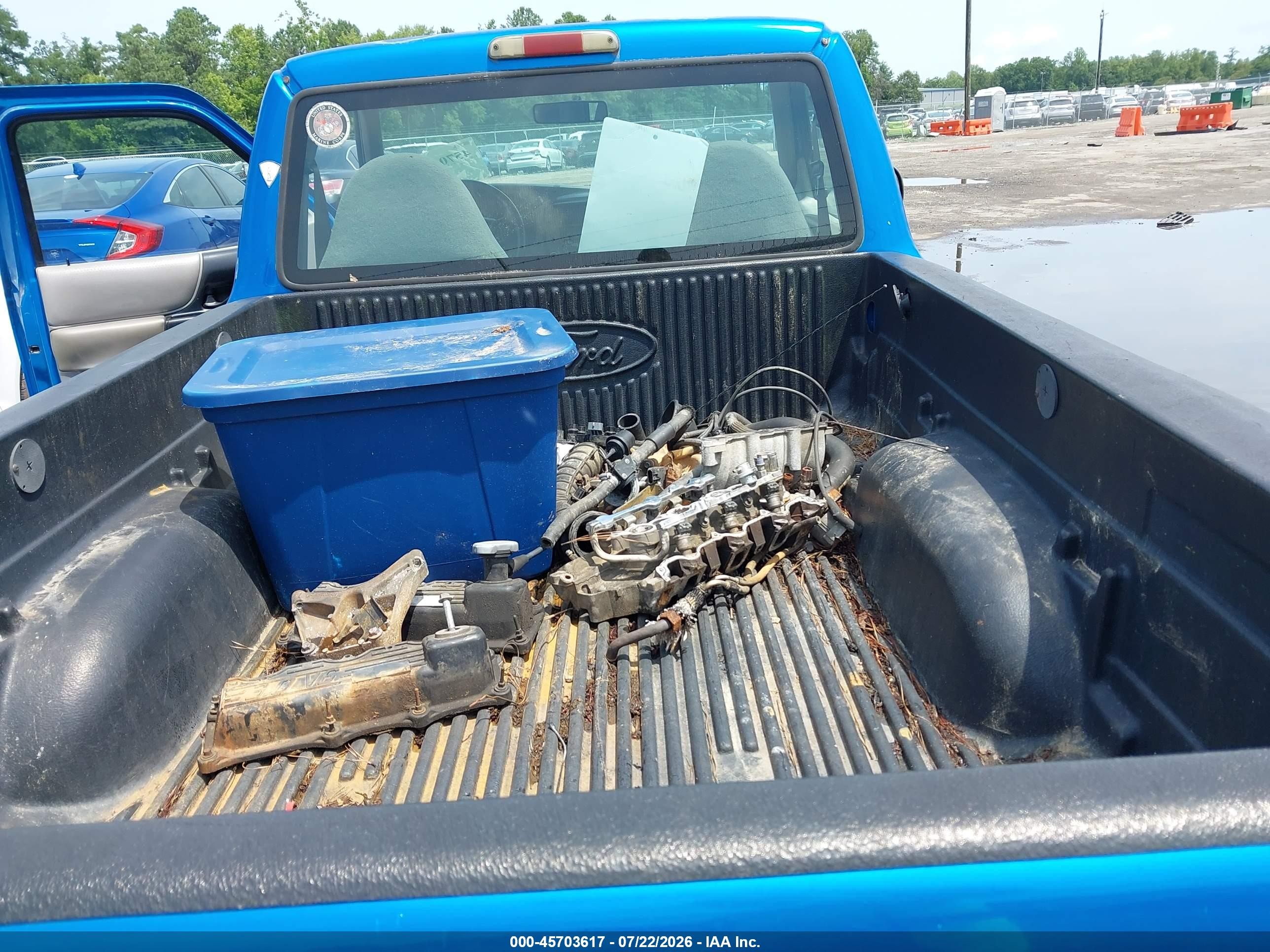 1999 Ford Ranger Xl/xlt Blue vin: 1FTYR10V8XUB22232