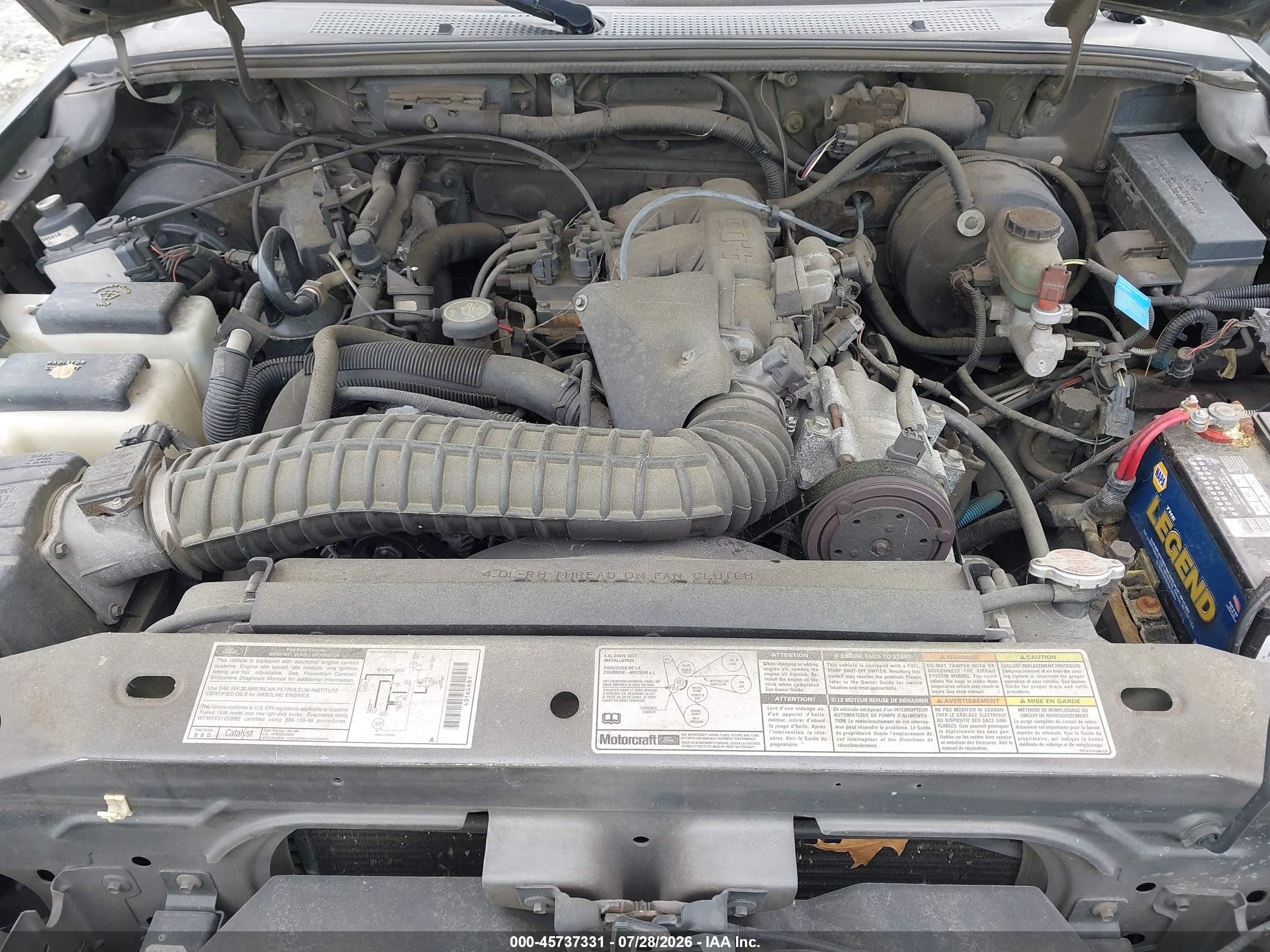1998 Ford Ranger Splash/xl/xlt Серый vin: 1FTYR10X3WPA25664