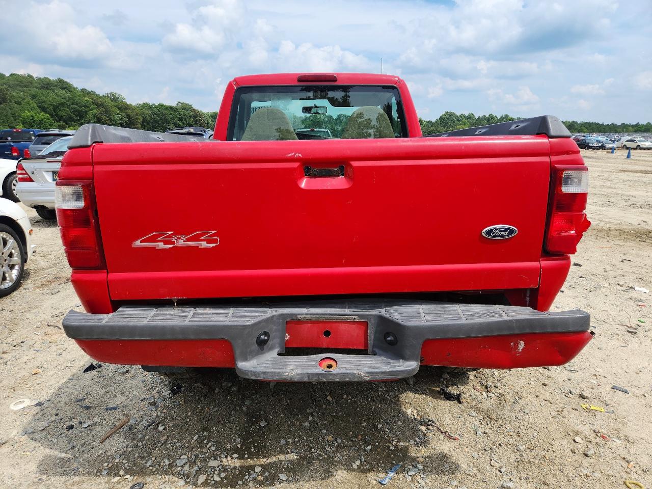 2002 Ford Ranger Red vin: 1FTYR11U02TA04700