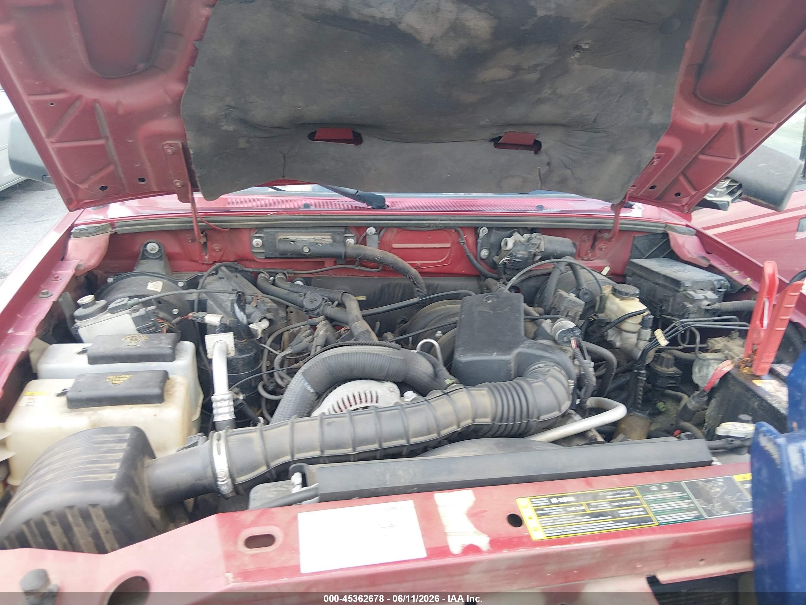 2006 Ford Ranger Sport/xl/xlt Red vin: 1FTYR11U16PA91764