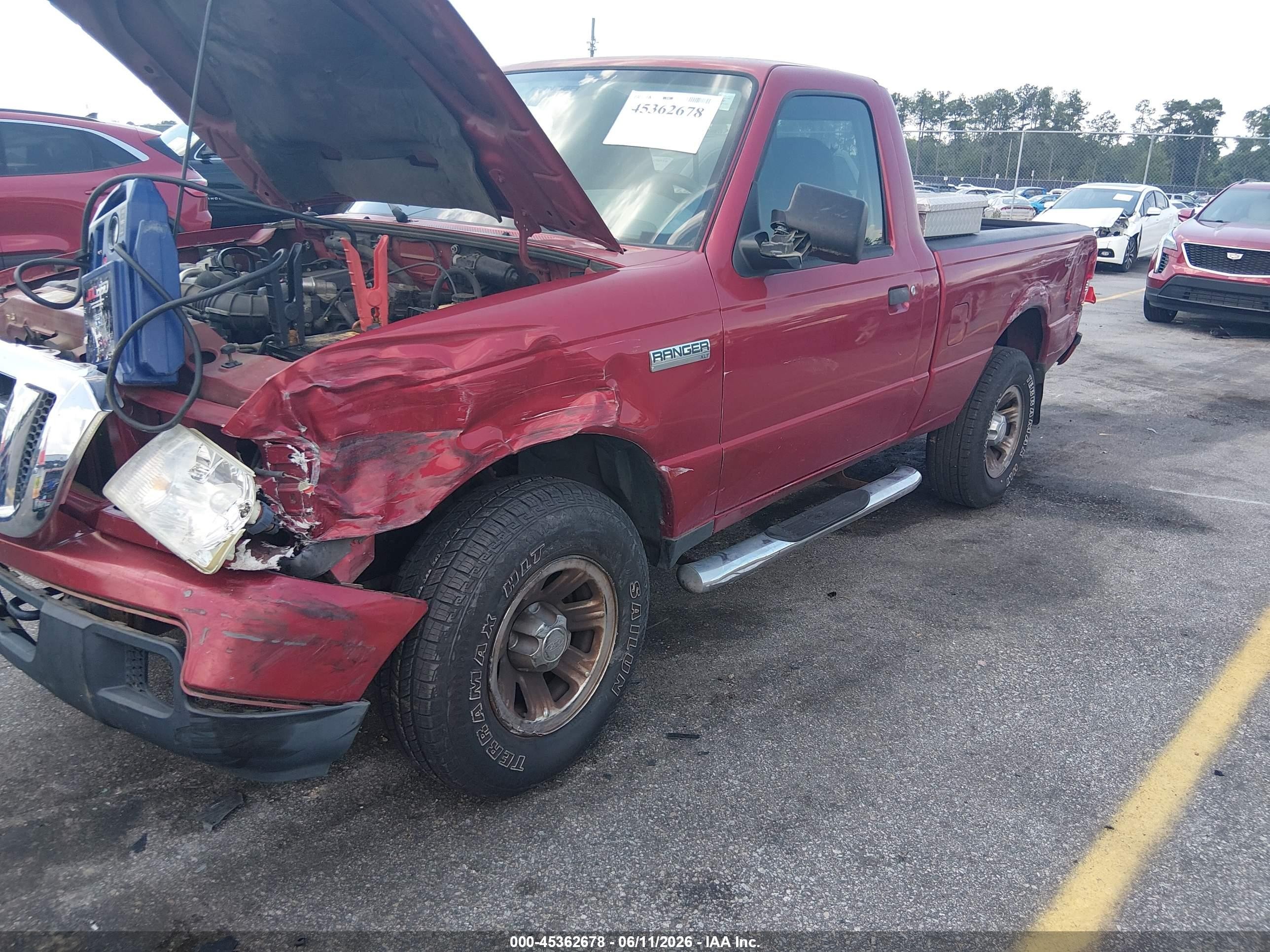 2006 Ford Ranger Sport/xl/xlt Red vin: 1FTYR11U16PA91764