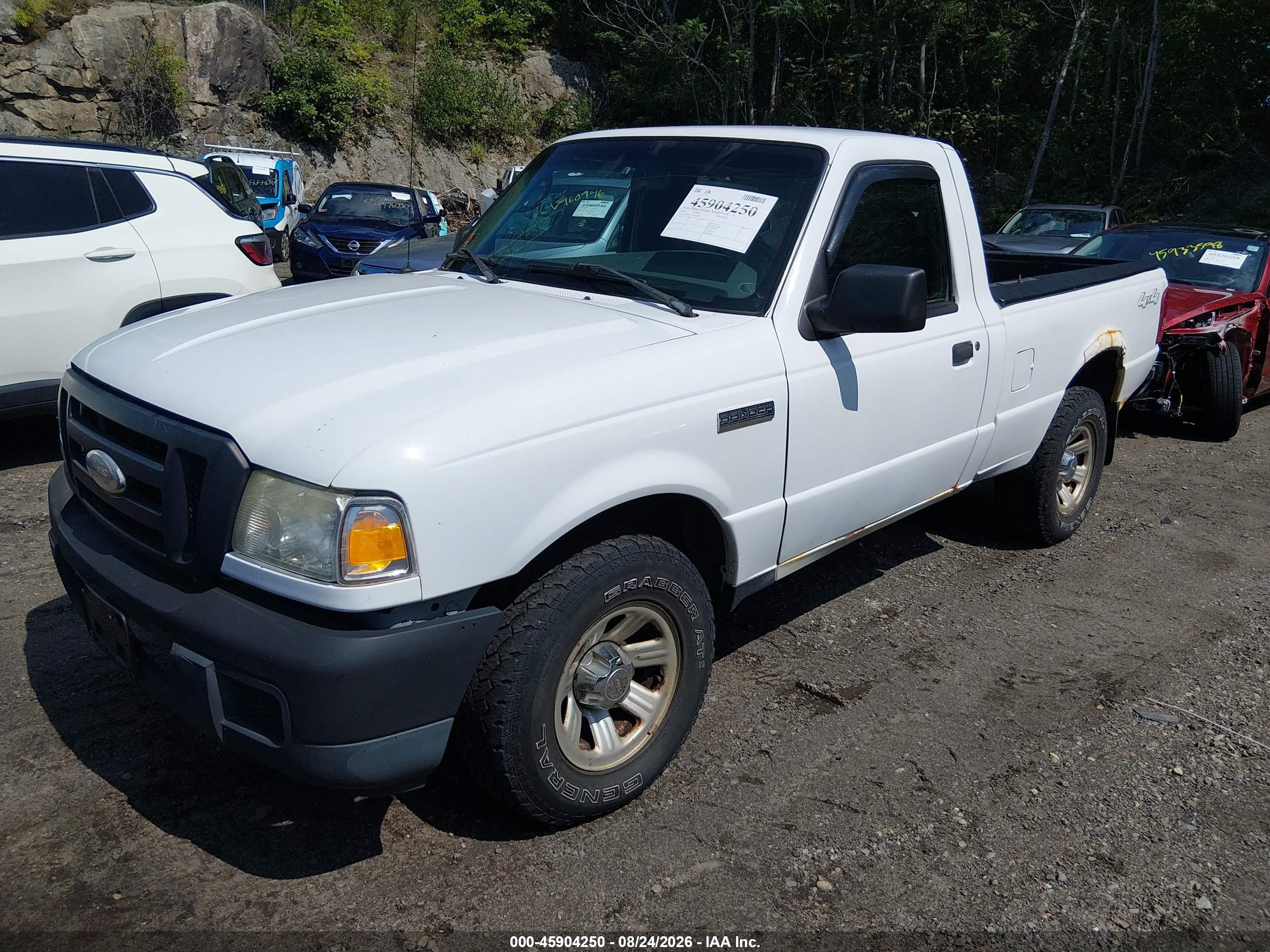 2006 Ford Ranger Sport/xl/xlt White vin: 1FTYR11U26PA50981
