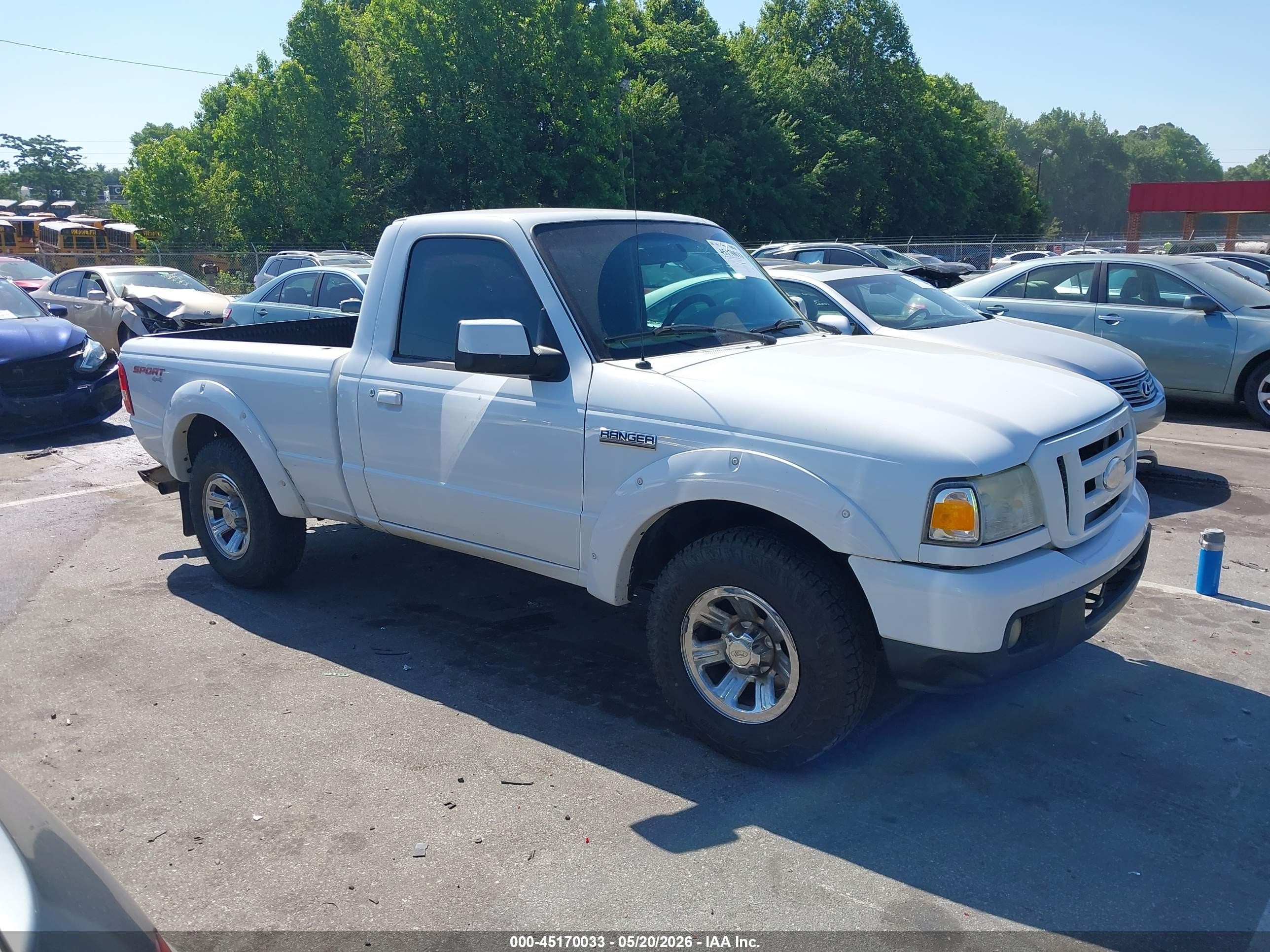 2007 Ford Ranger Sport/xl/xlt White vin: 1FTYR11U37PA47069