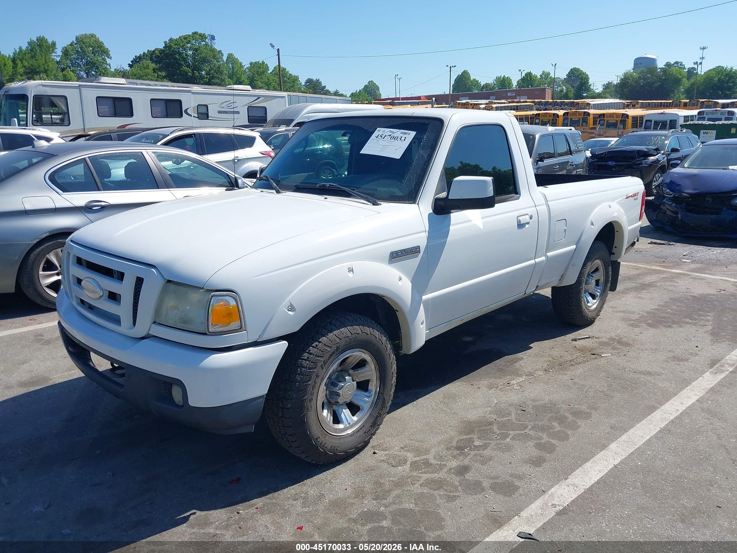 2007 Ford Ranger Sport/xl/xlt White vin: 1FTYR11U37PA47069