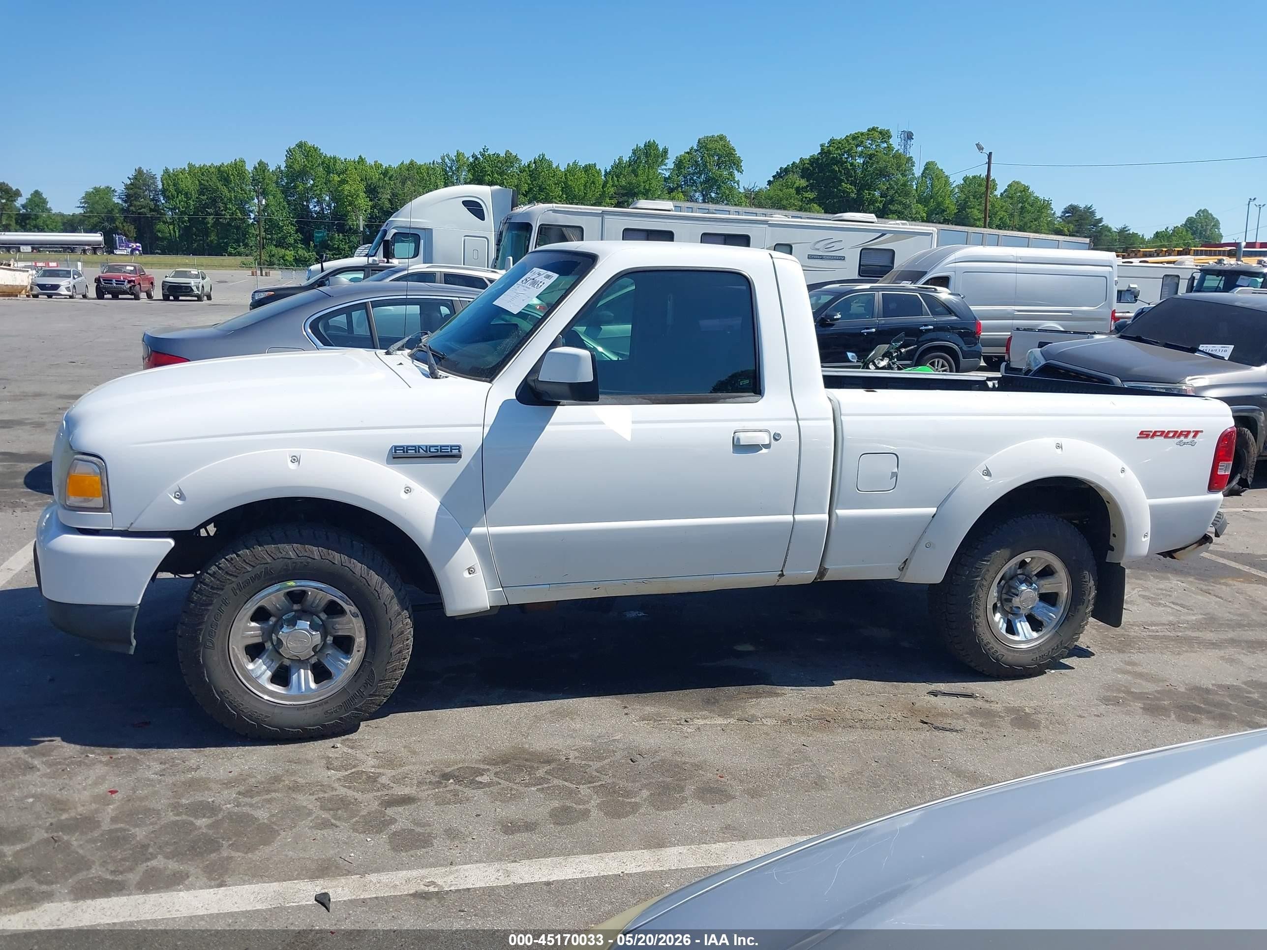 2007 Ford Ranger Sport/xl/xlt White vin: 1FTYR11U37PA47069