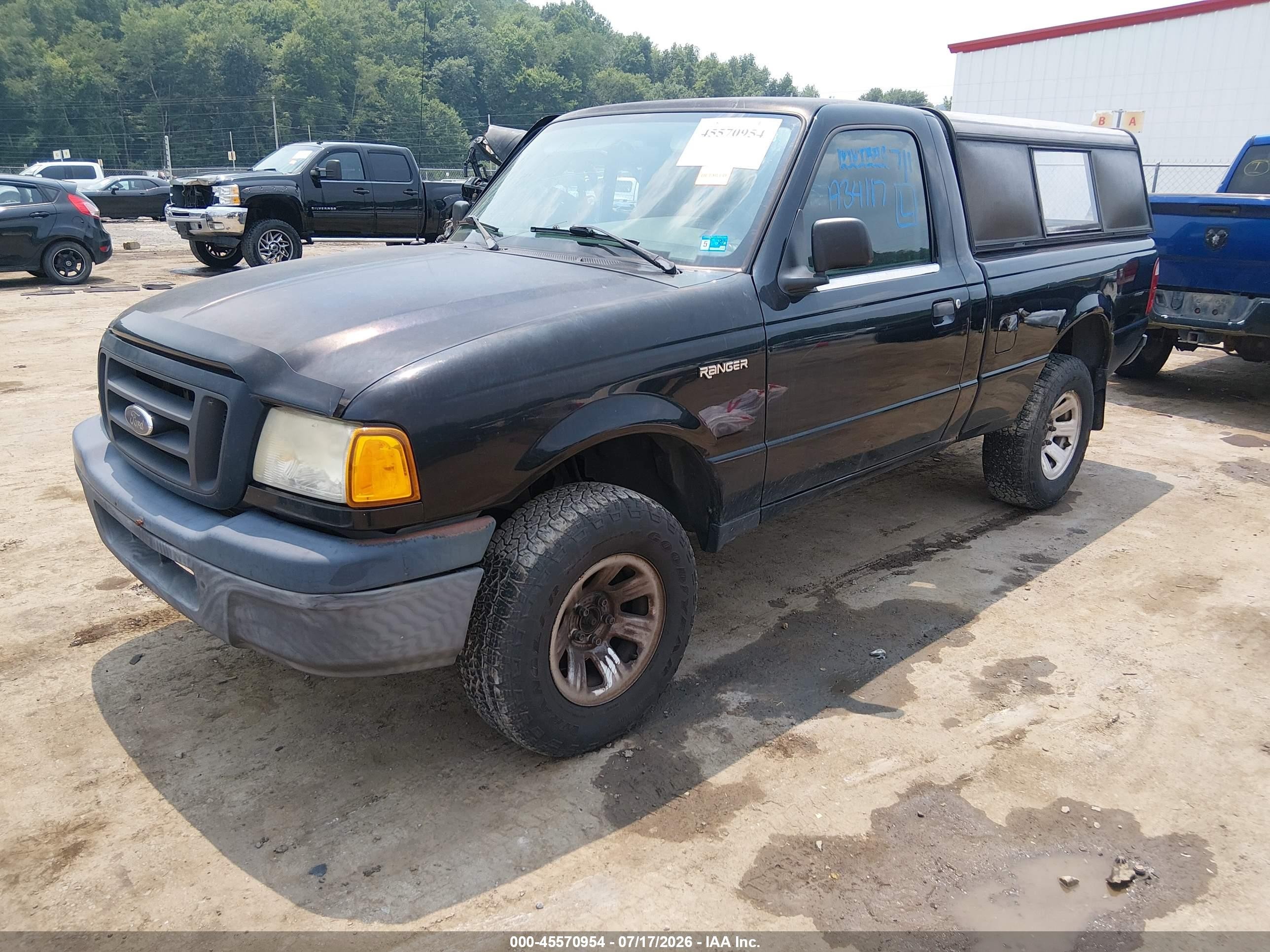 2005 Ford Ranger Edge/xl/xlt Black vin: 1FTYR11U45PA34117