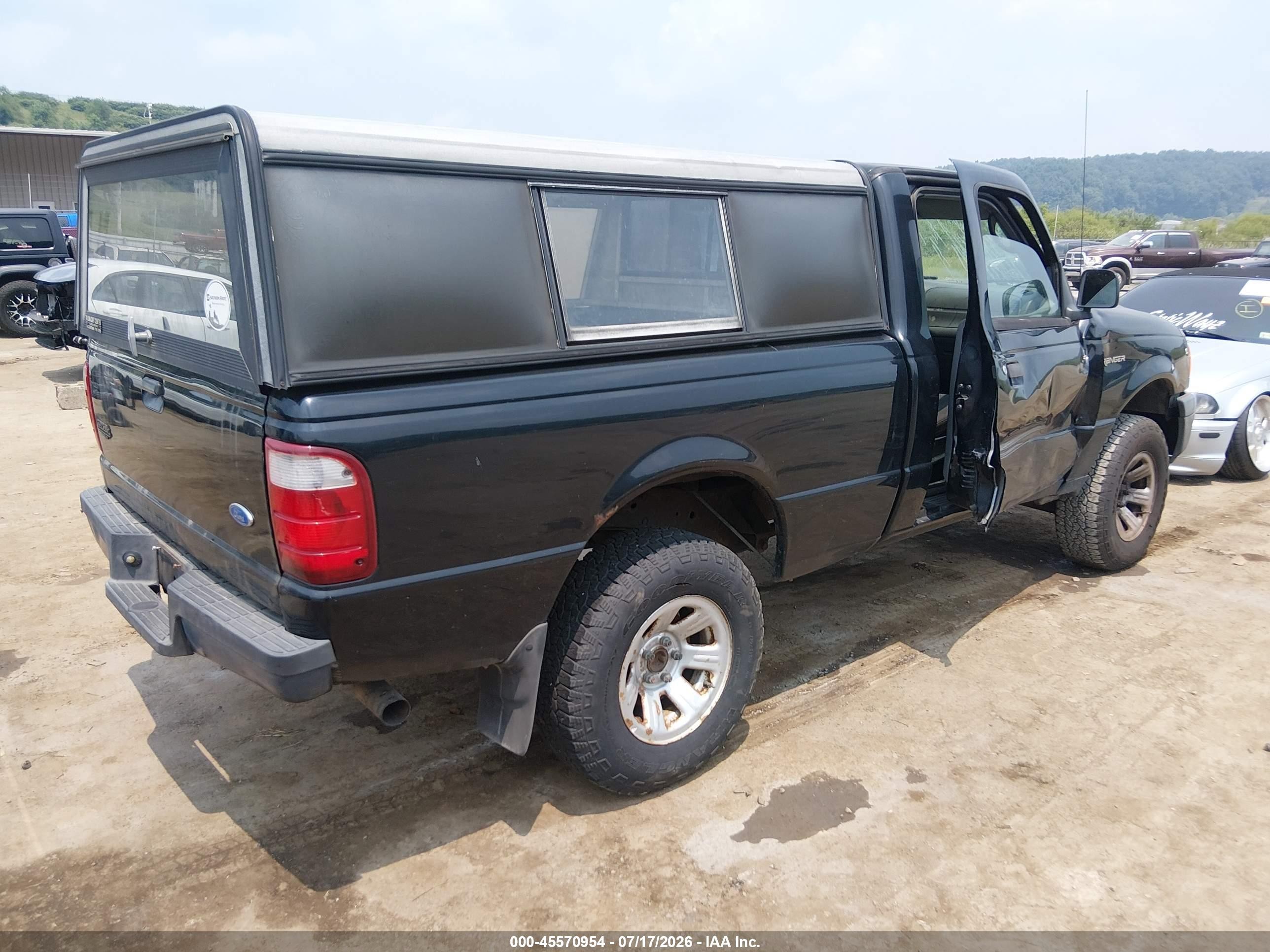 2005 Ford Ranger Edge/xl/xlt Black vin: 1FTYR11U45PA34117