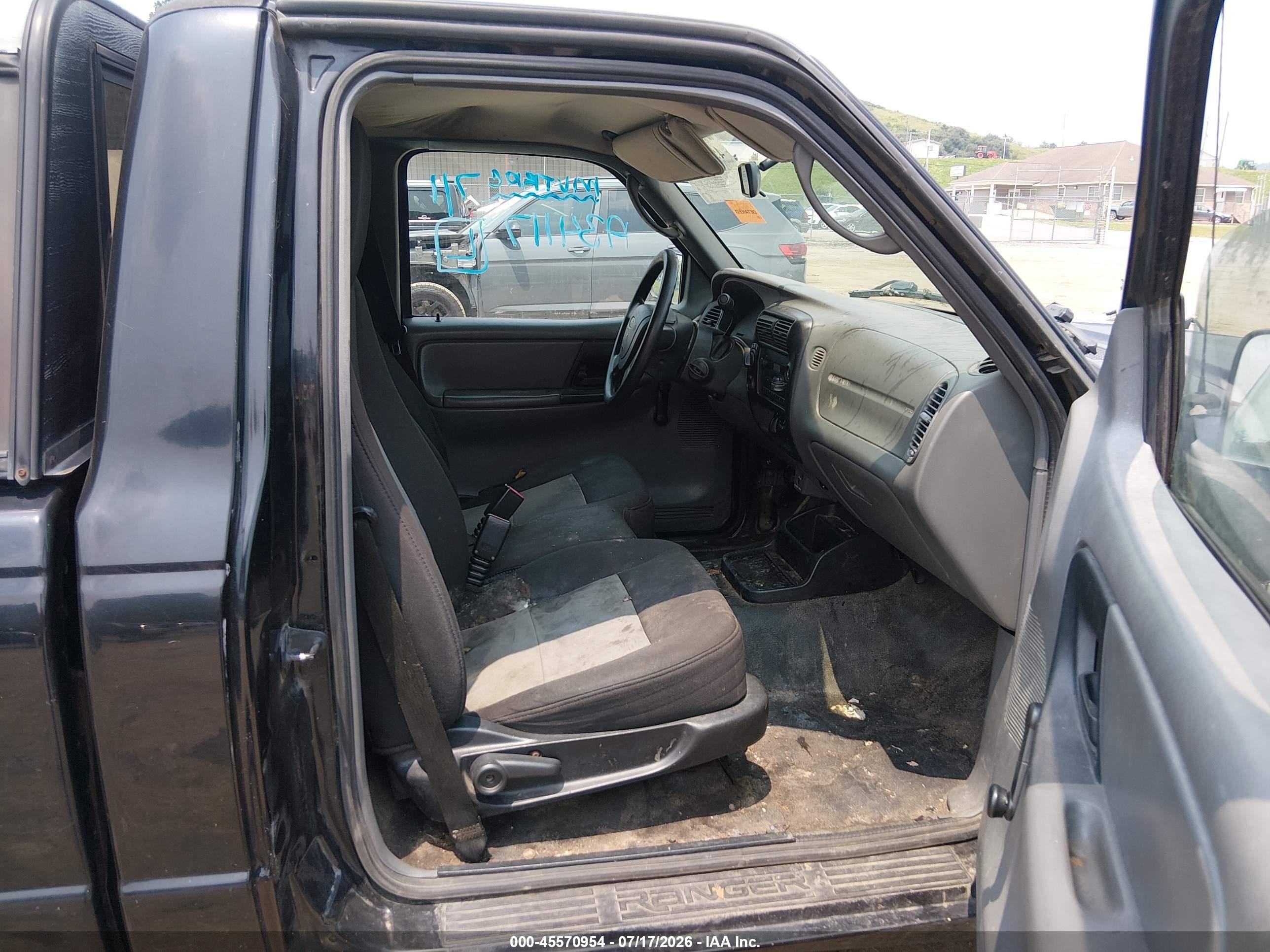 2005 Ford Ranger Edge/xl/xlt Black vin: 1FTYR11U45PA34117
