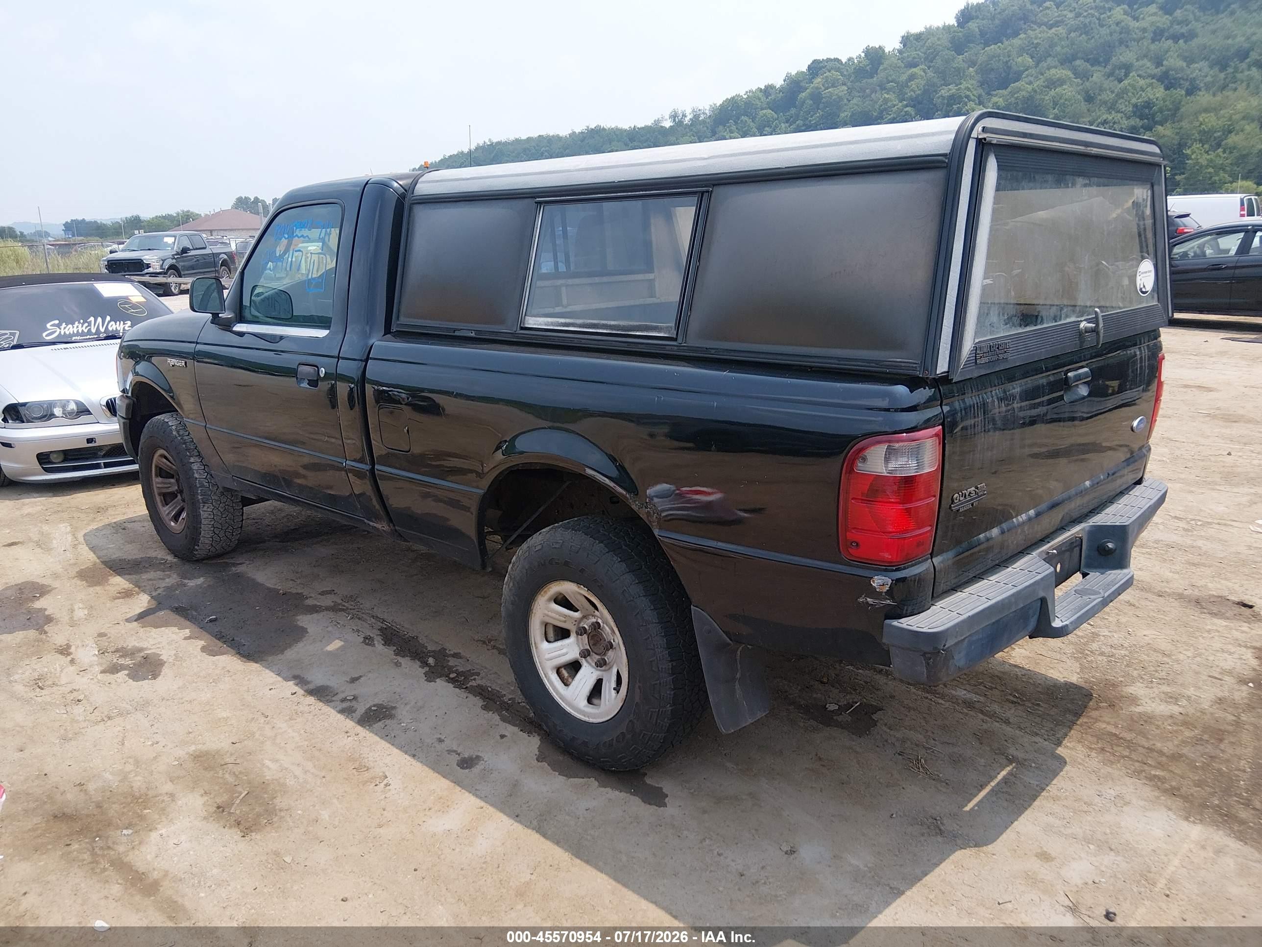 2005 Ford Ranger Edge/xl/xlt Black vin: 1FTYR11U45PA34117