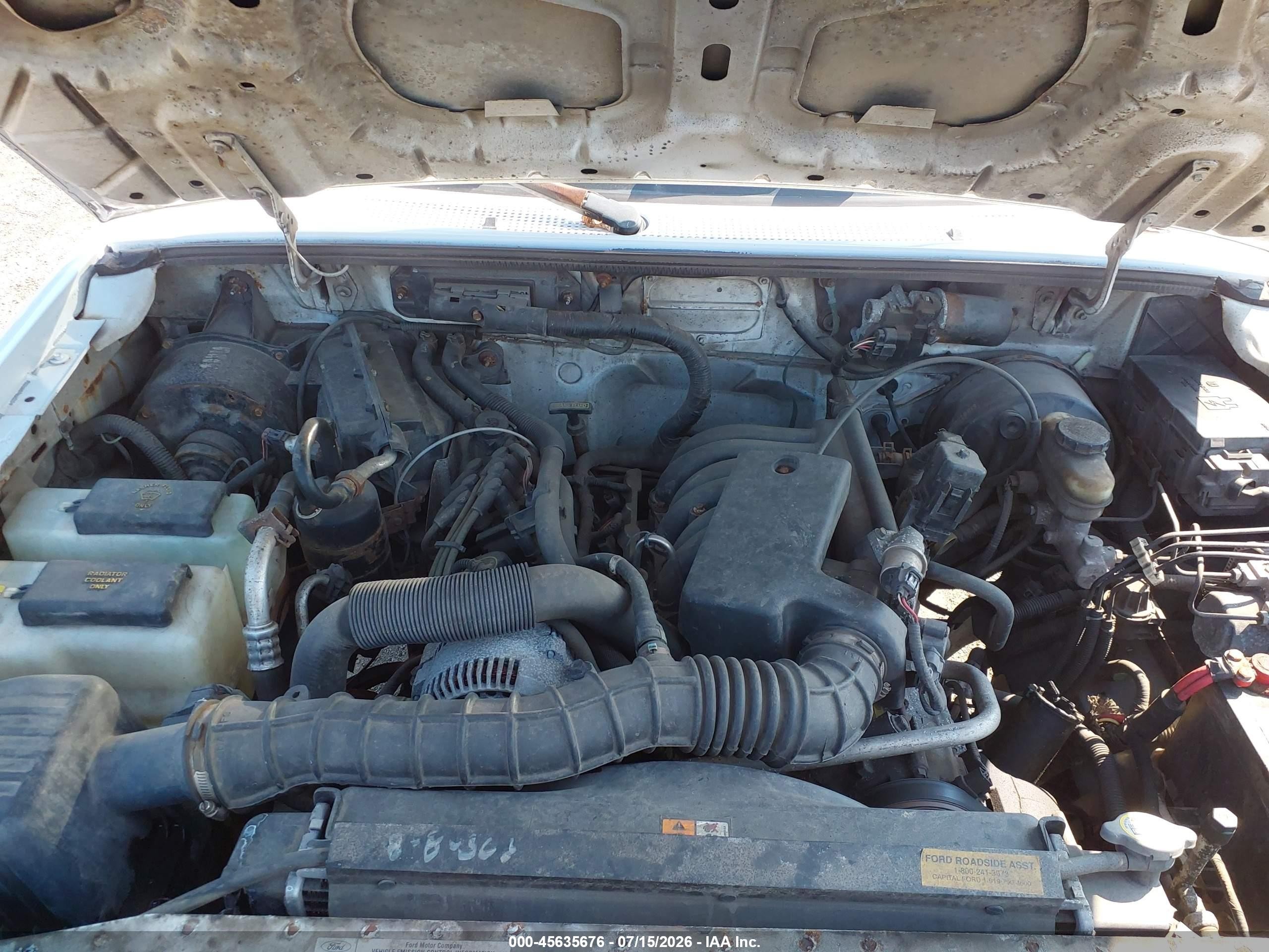 2005 Ford Ranger Edge/xl/xlt White vin: 1FTYR11U75PB07822