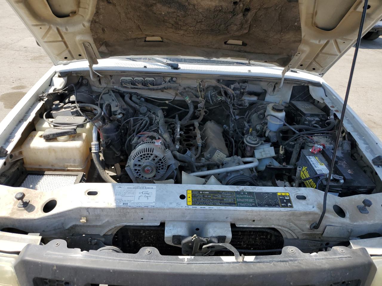 2007 Ford Ranger White vin: 1FTYR11U87PA97708