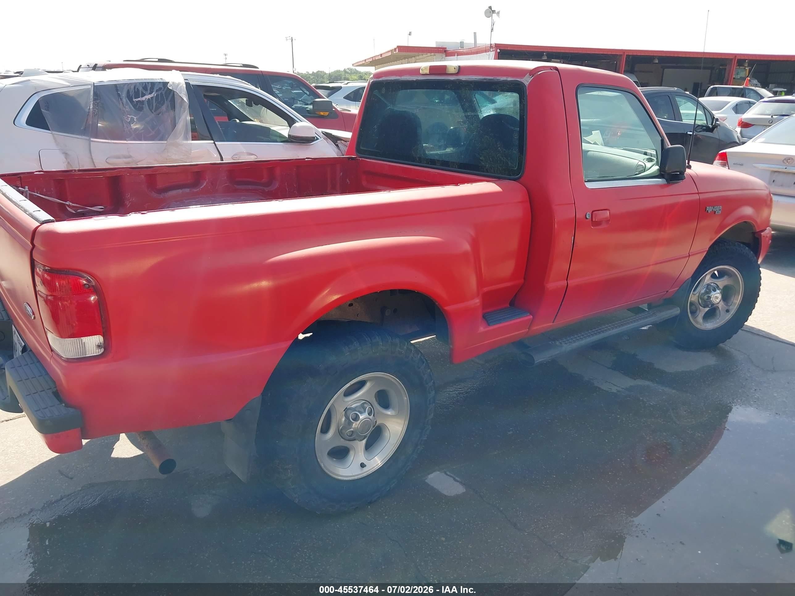2000 Ford Ranger Xl/xlt Red vin: 1FTYR11V0YPA53888