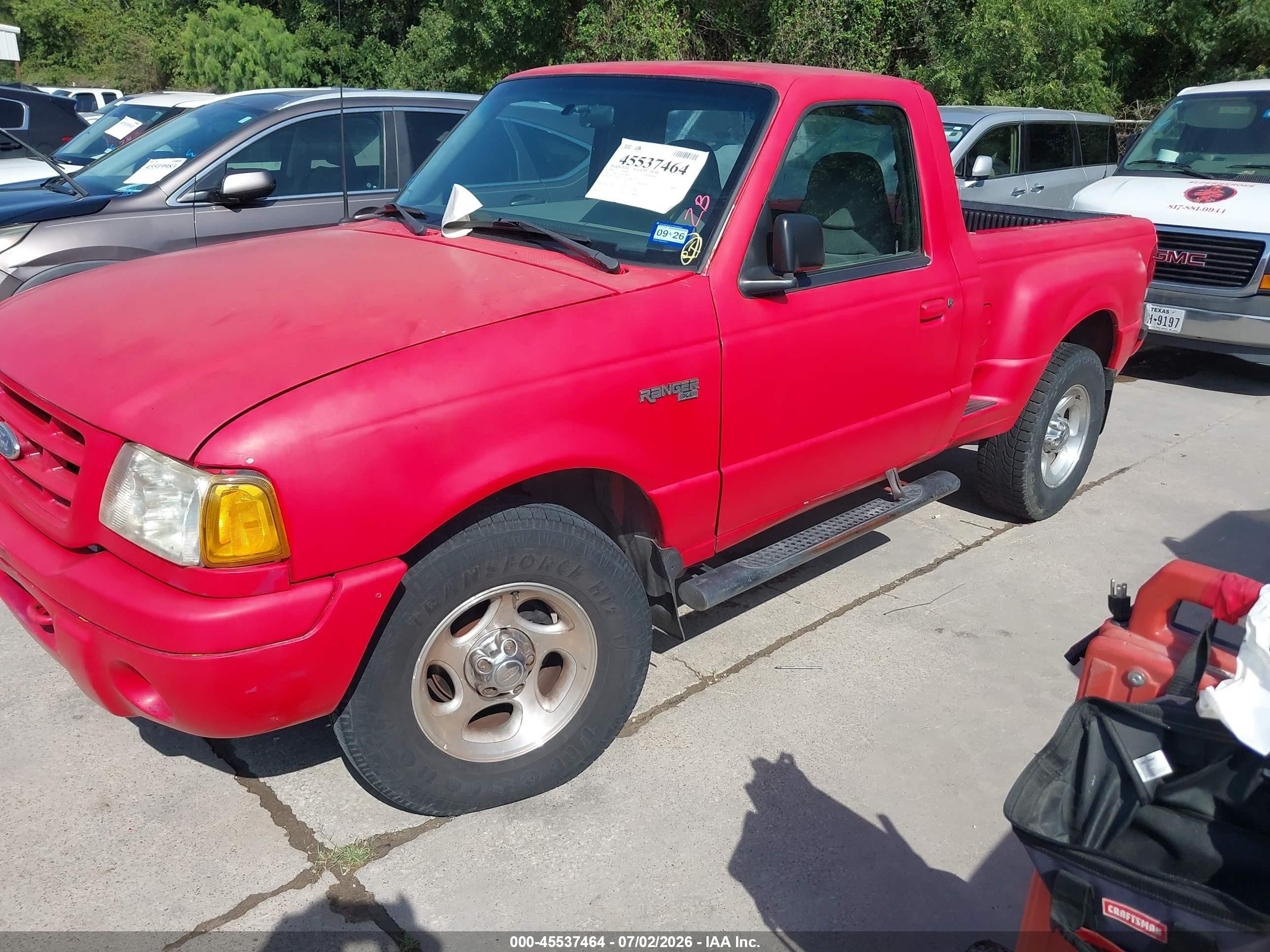 2000 Ford Ranger Xl/xlt Red vin: 1FTYR11V0YPA53888