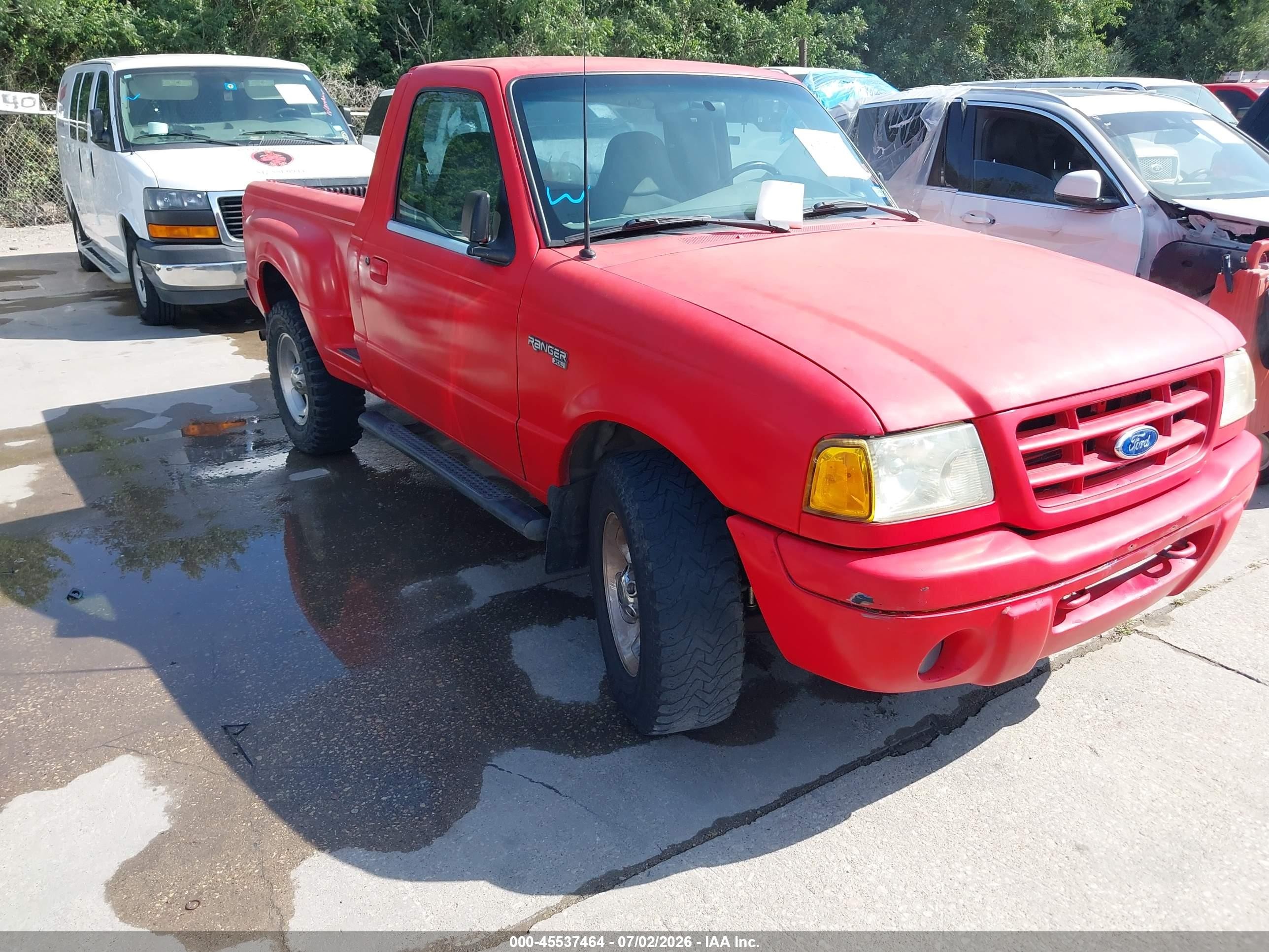 2000 Ford Ranger Xl/xlt Red vin: 1FTYR11V0YPA53888