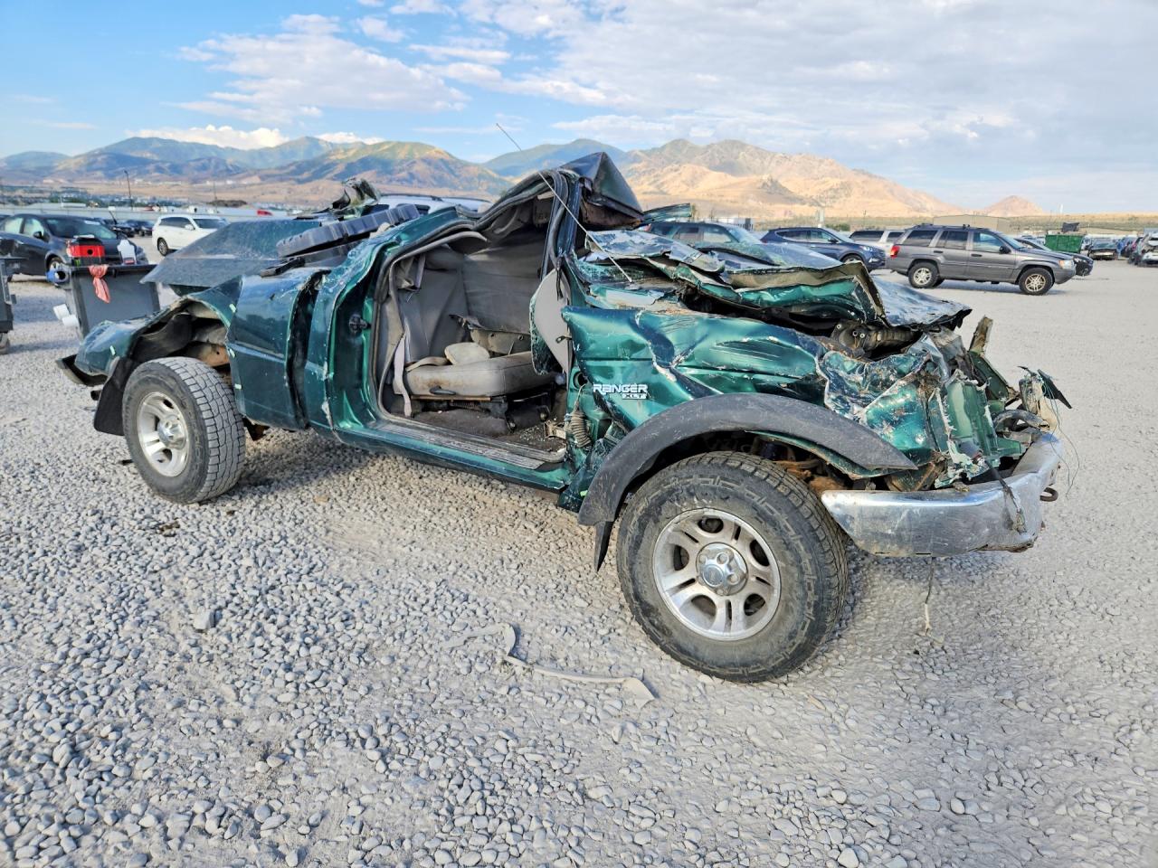 2000 Ford Ranger Green vin: 1FTYR11V2YPA20553