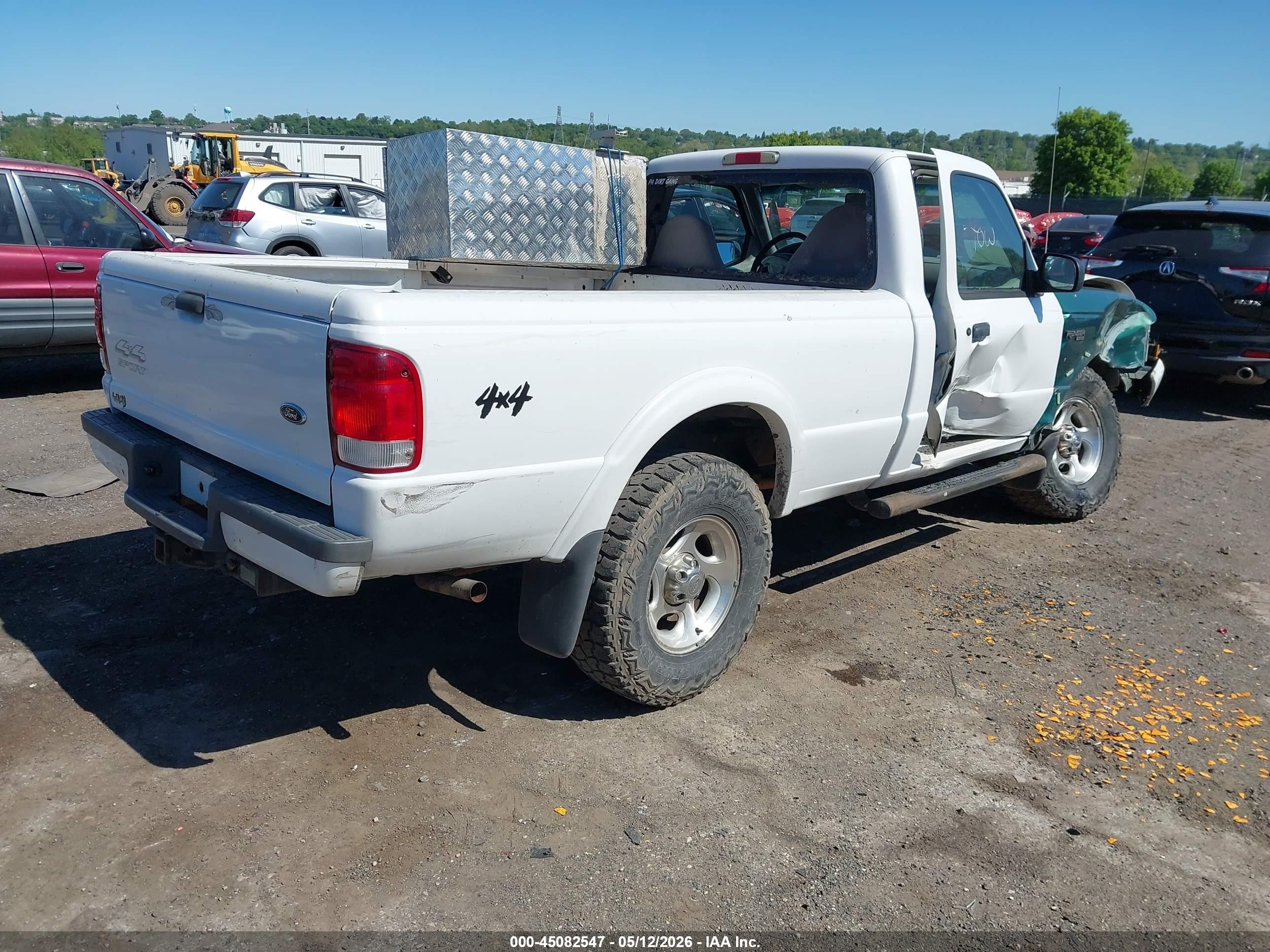 2000 Ford Ranger Xl/xlt White vin: 1FTYR11V2YPC20235