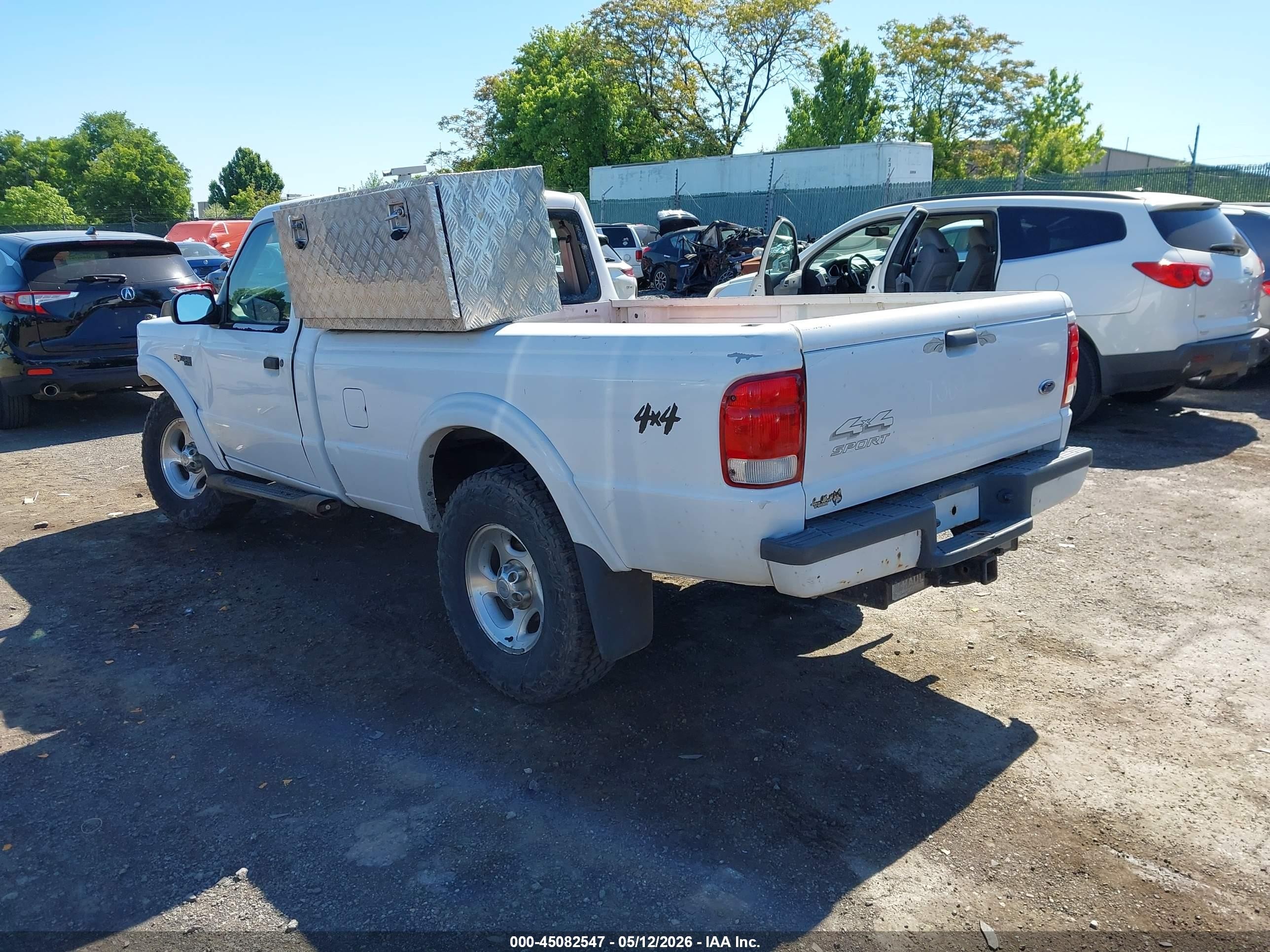 2000 Ford Ranger Xl/xlt White vin: 1FTYR11V2YPC20235