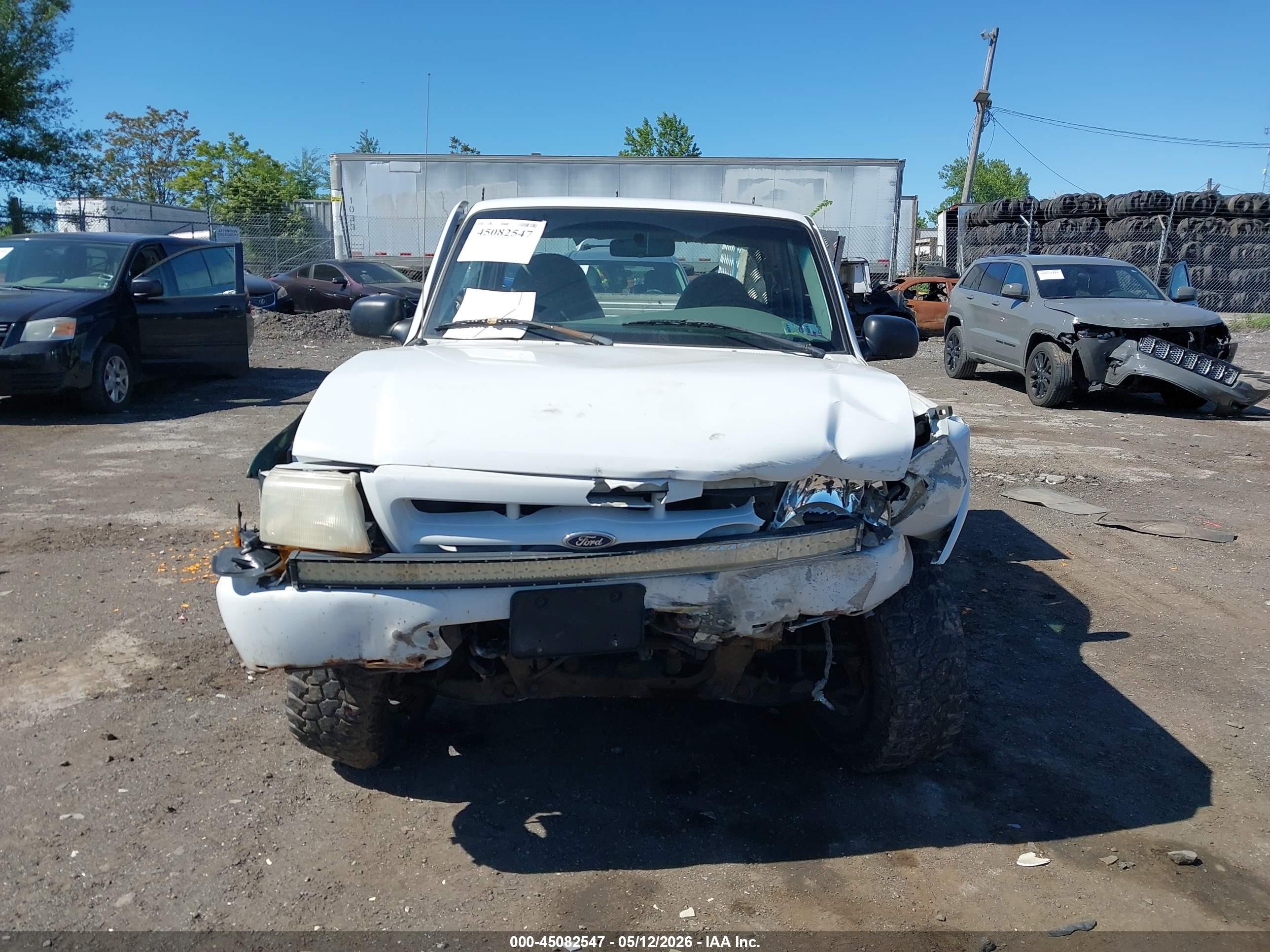 2000 Ford Ranger Xl/xlt White vin: 1FTYR11V2YPC20235