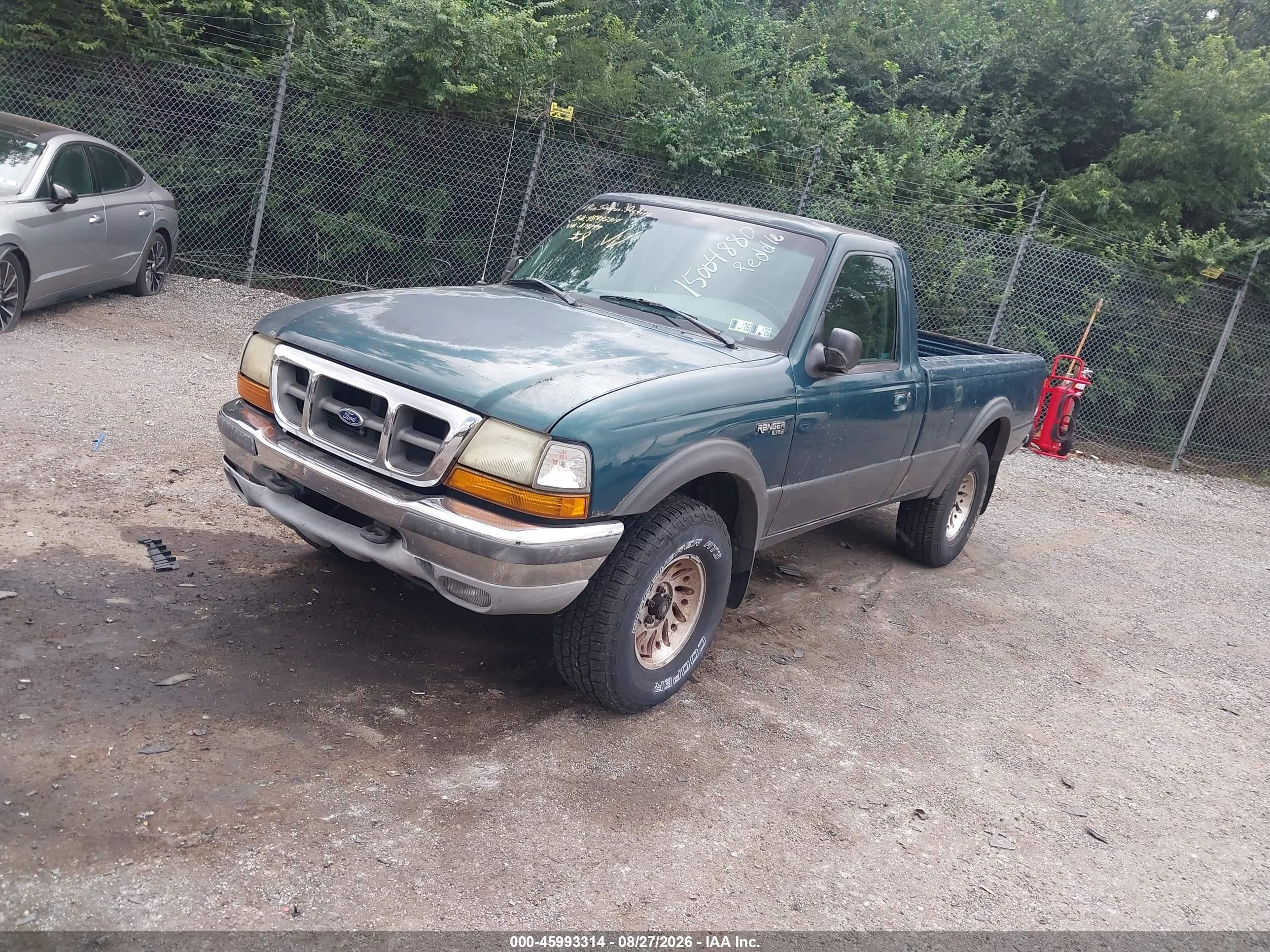 1998 Ford Ranger Splash/xl/xlt Green vin: 1FTYR11X9WTA14299