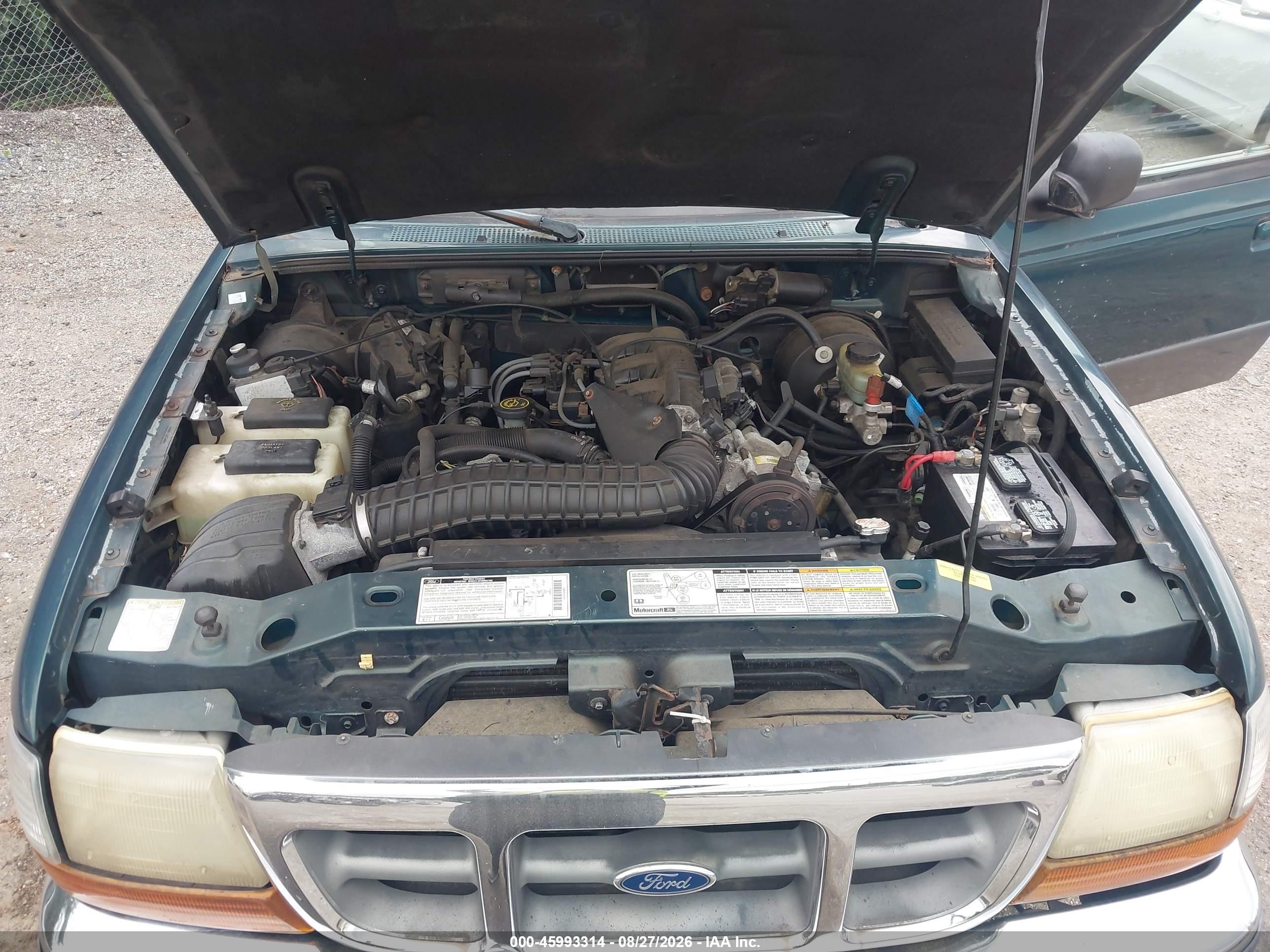 1998 Ford Ranger Splash/xl/xlt Green vin: 1FTYR11X9WTA14299