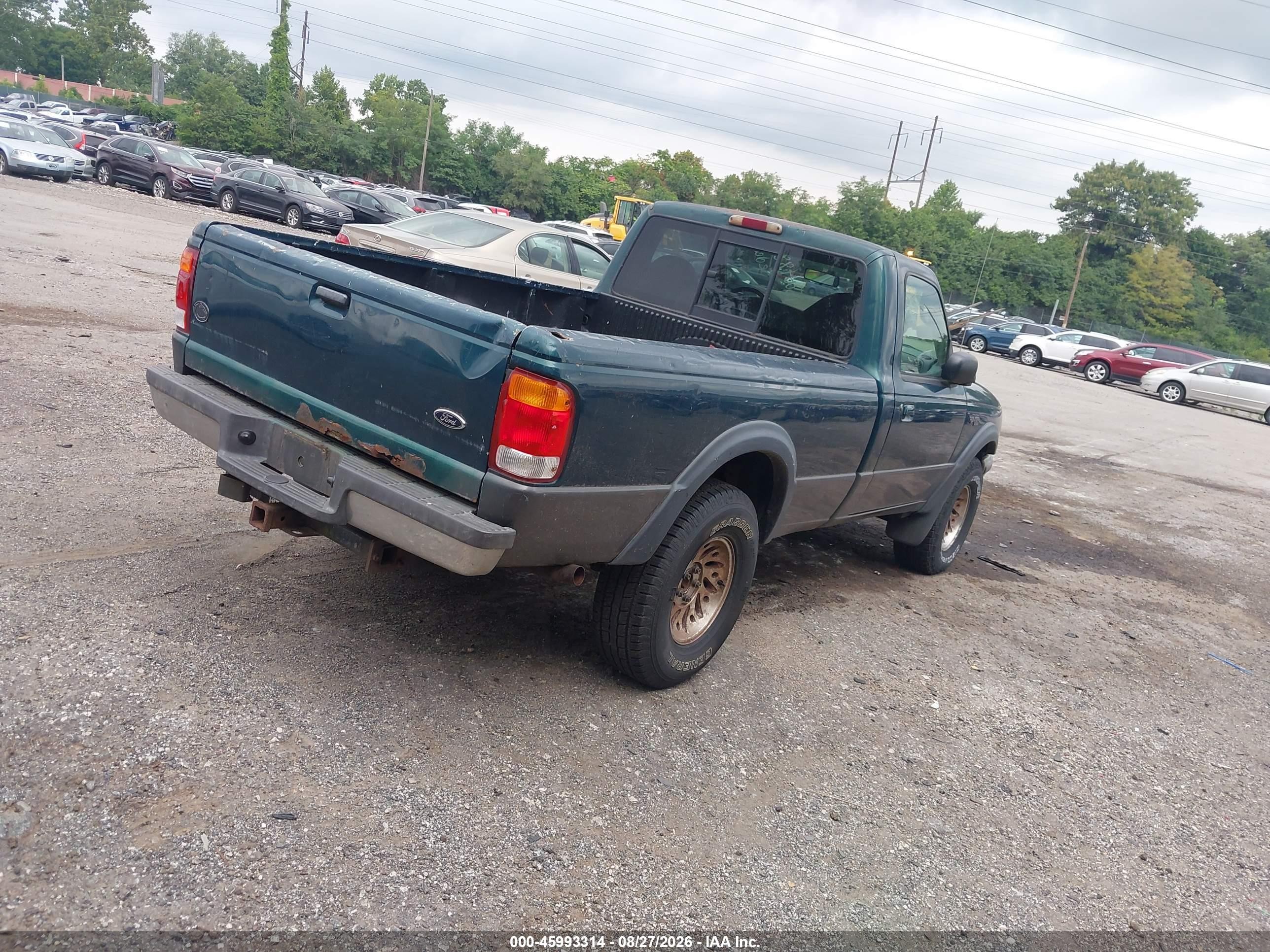 1998 Ford Ranger Splash/xl/xlt Green vin: 1FTYR11X9WTA14299