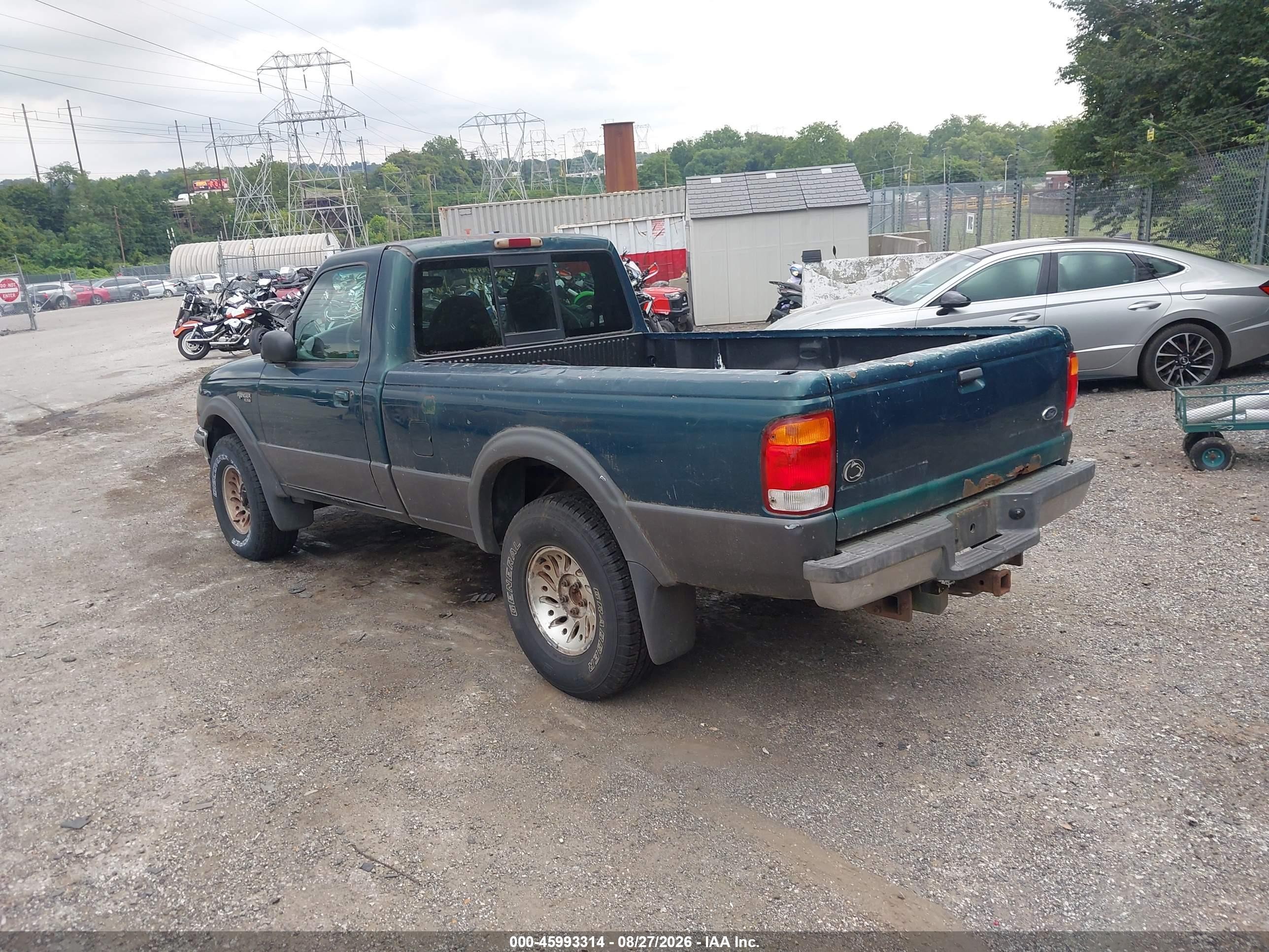 1998 Ford Ranger Splash/xl/xlt Green vin: 1FTYR11X9WTA14299