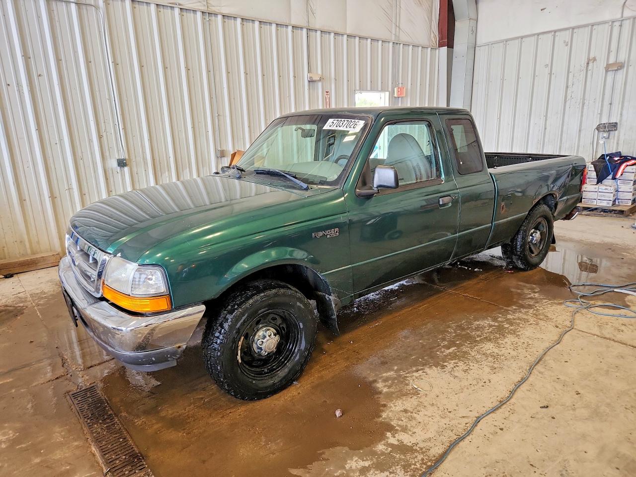 1999 Ford Ranger Super Cab Green vin: 1FTYR14C0XPB55734