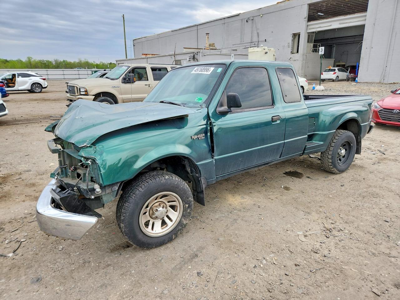 1999 Ford Ranger Super Cab Green vin: 1FTYR14C0XTA22236