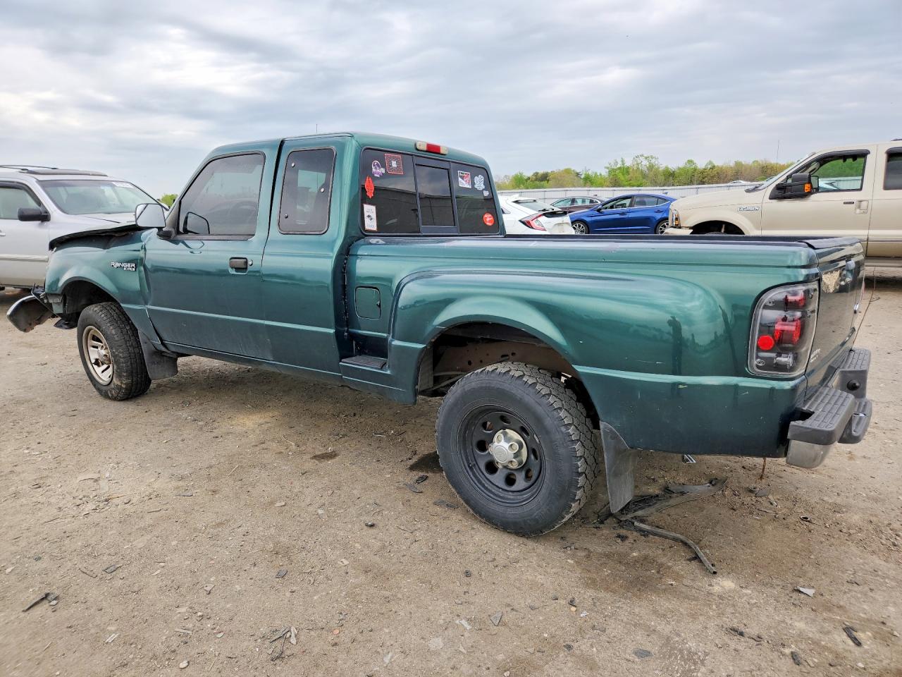 1999 Ford Ranger Super Cab Green vin: 1FTYR14C0XTA22236