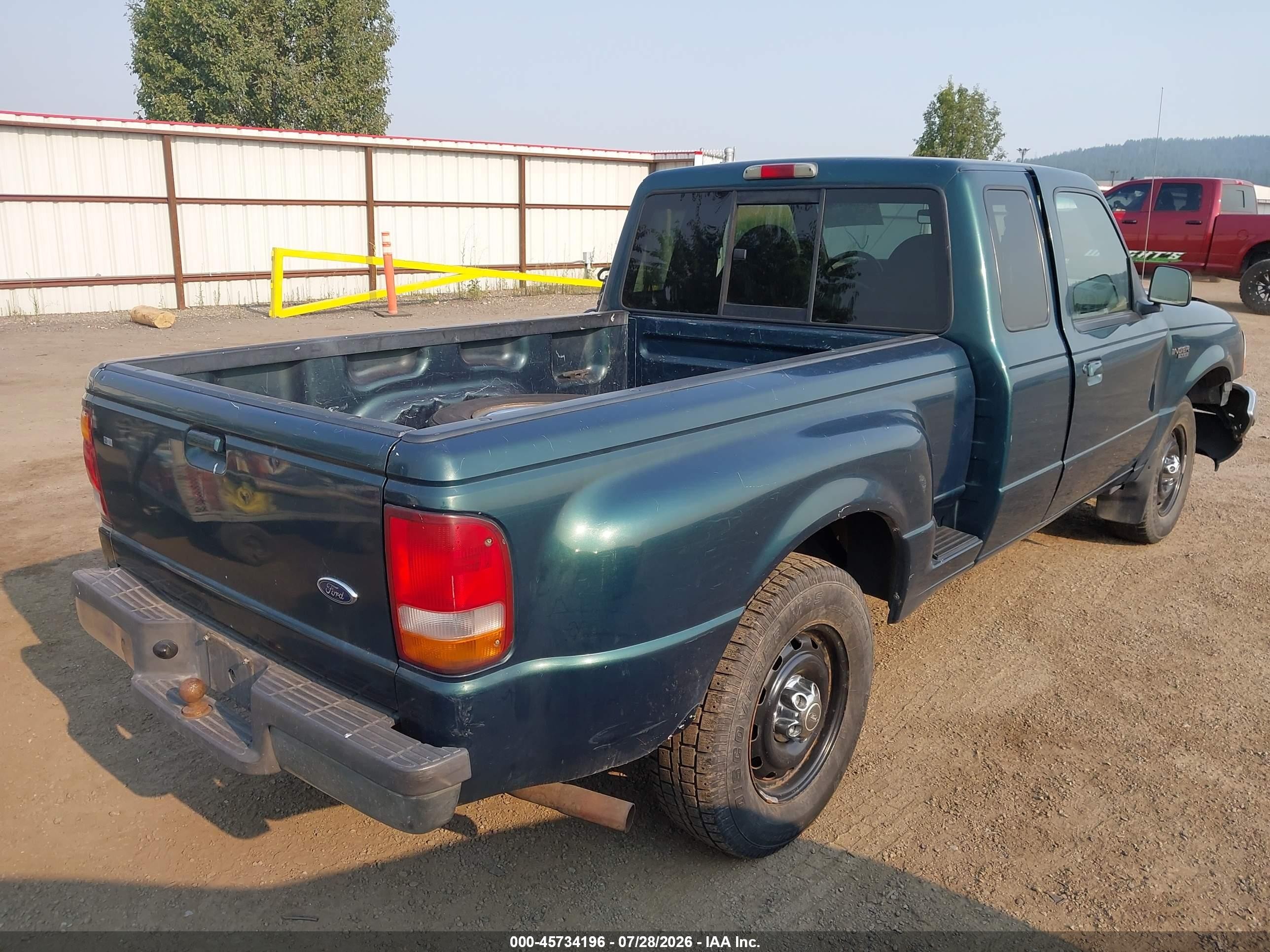 1998 Ford Ranger Xl/xlt Green vin: 1FTYR14C3WTA13786