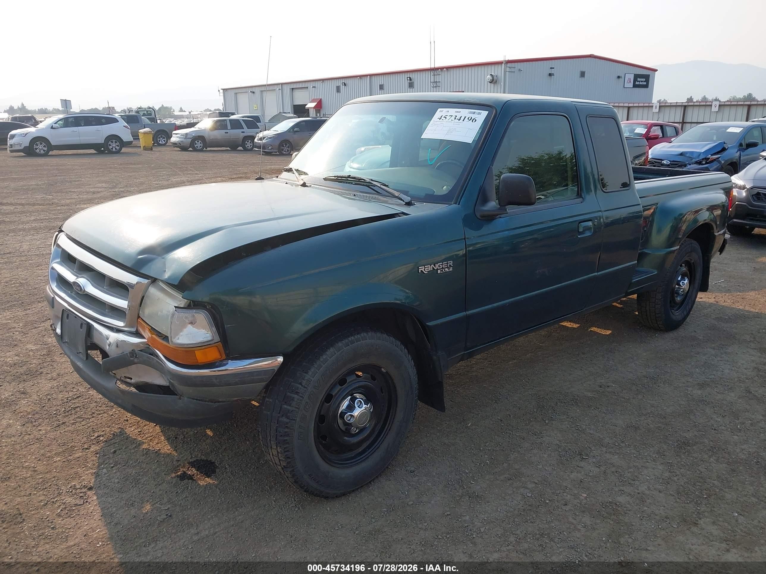 1998 Ford Ranger Xl/xlt Green vin: 1FTYR14C3WTA13786