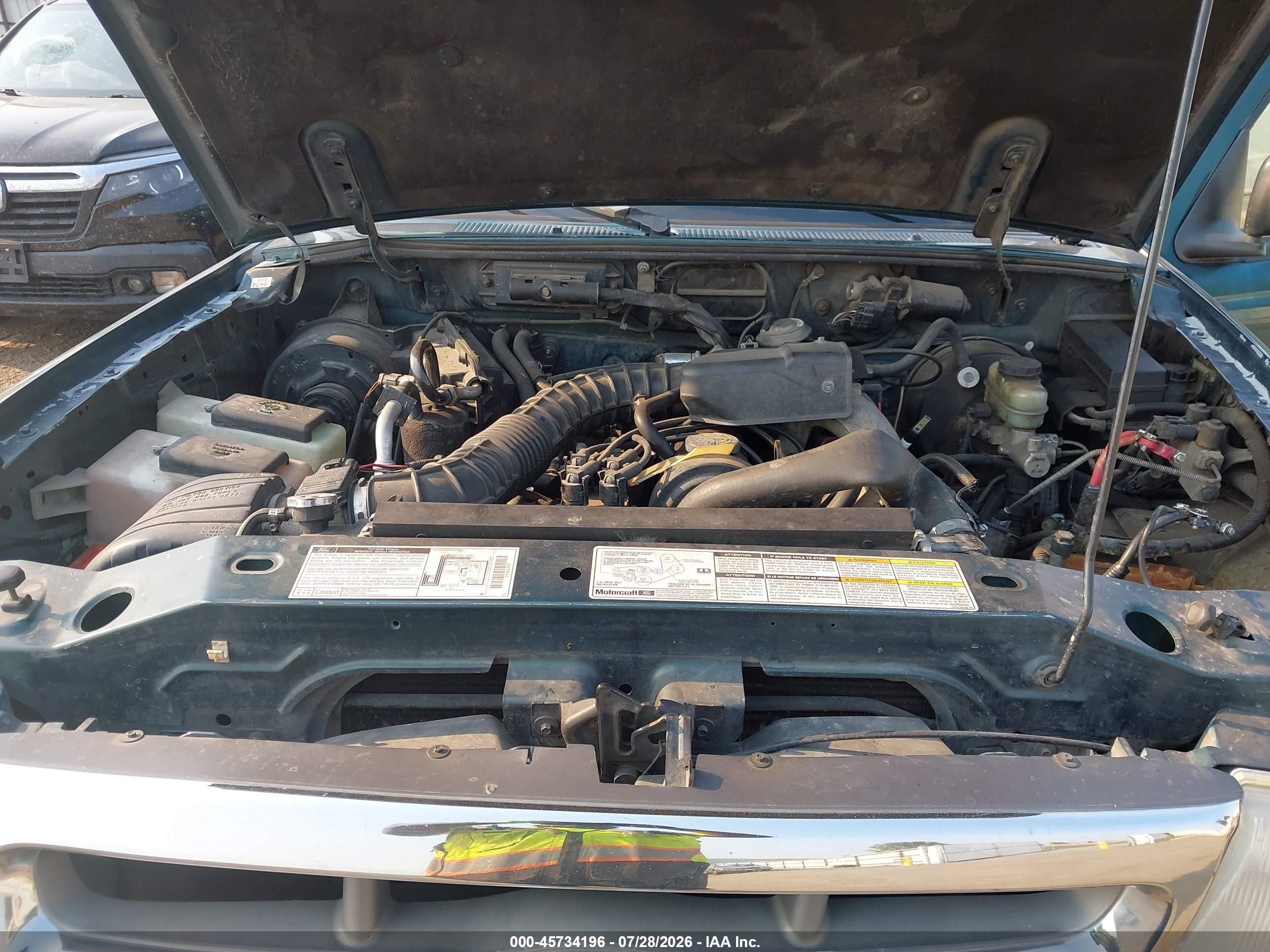 1998 Ford Ranger Xl/xlt Green vin: 1FTYR14C3WTA13786