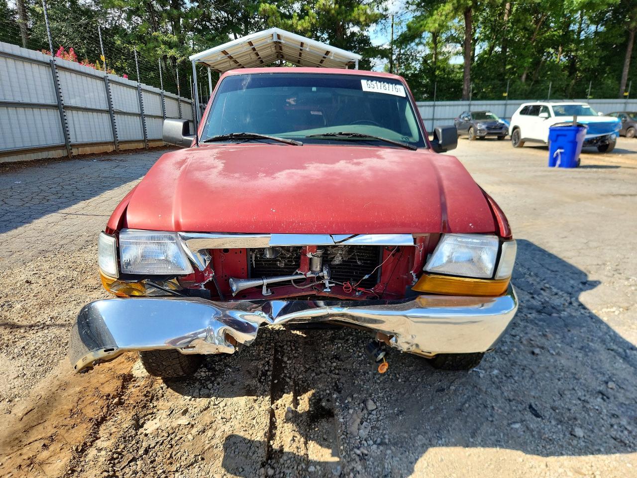 2000 Ford Ranger Super Cab Burgundy vin: 1FTYR14C3YPB17156
