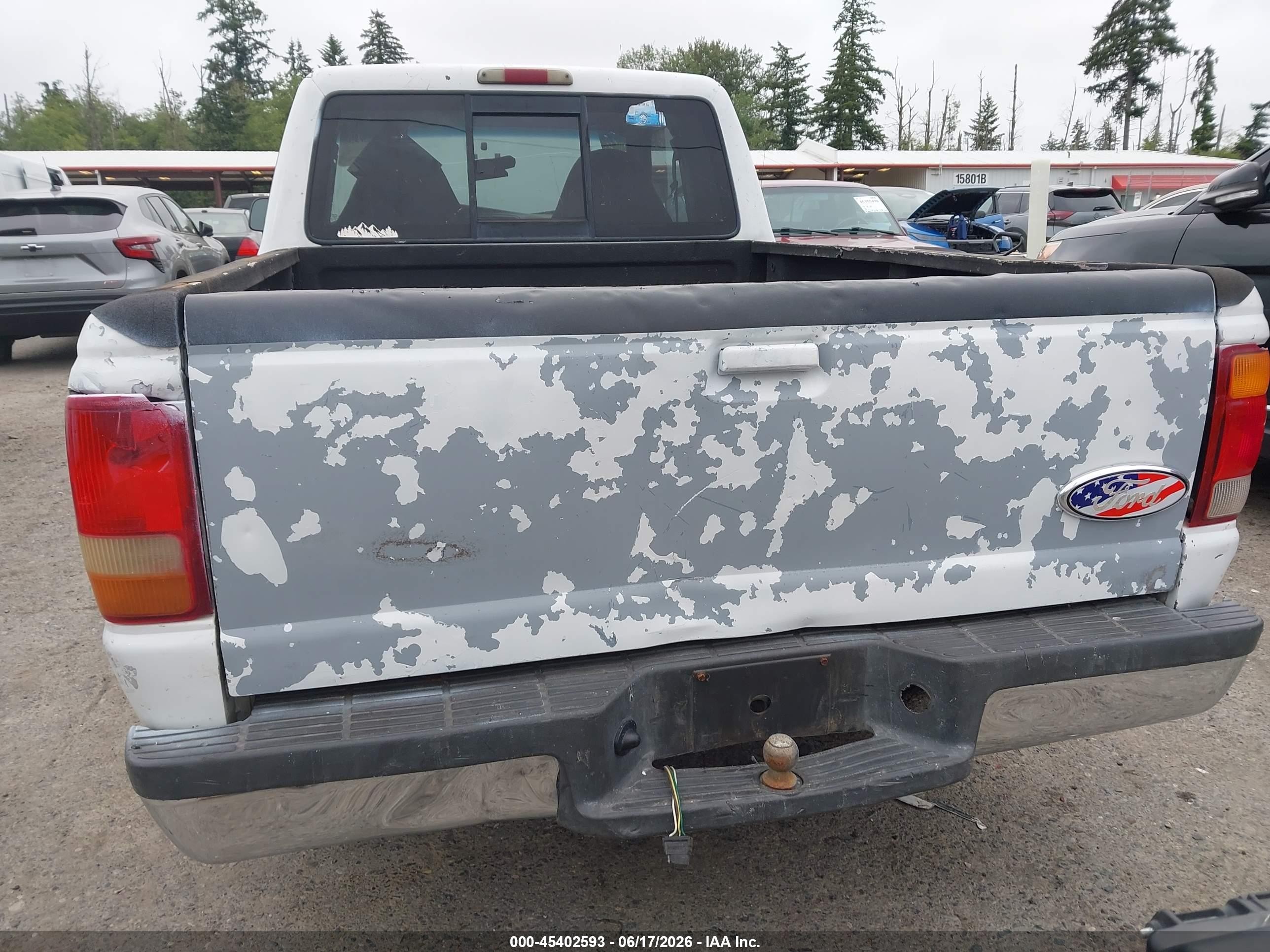 1998 Ford Ranger Xl/xlt White vin: 1FTYR14C6WPA76986
