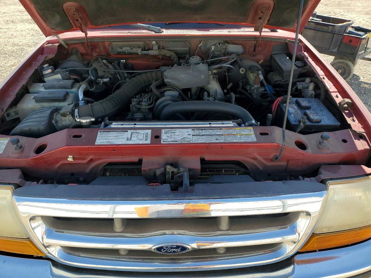 1998 Ford Ranger Super Cab Red vin: 1FTYR14CXWPB36817