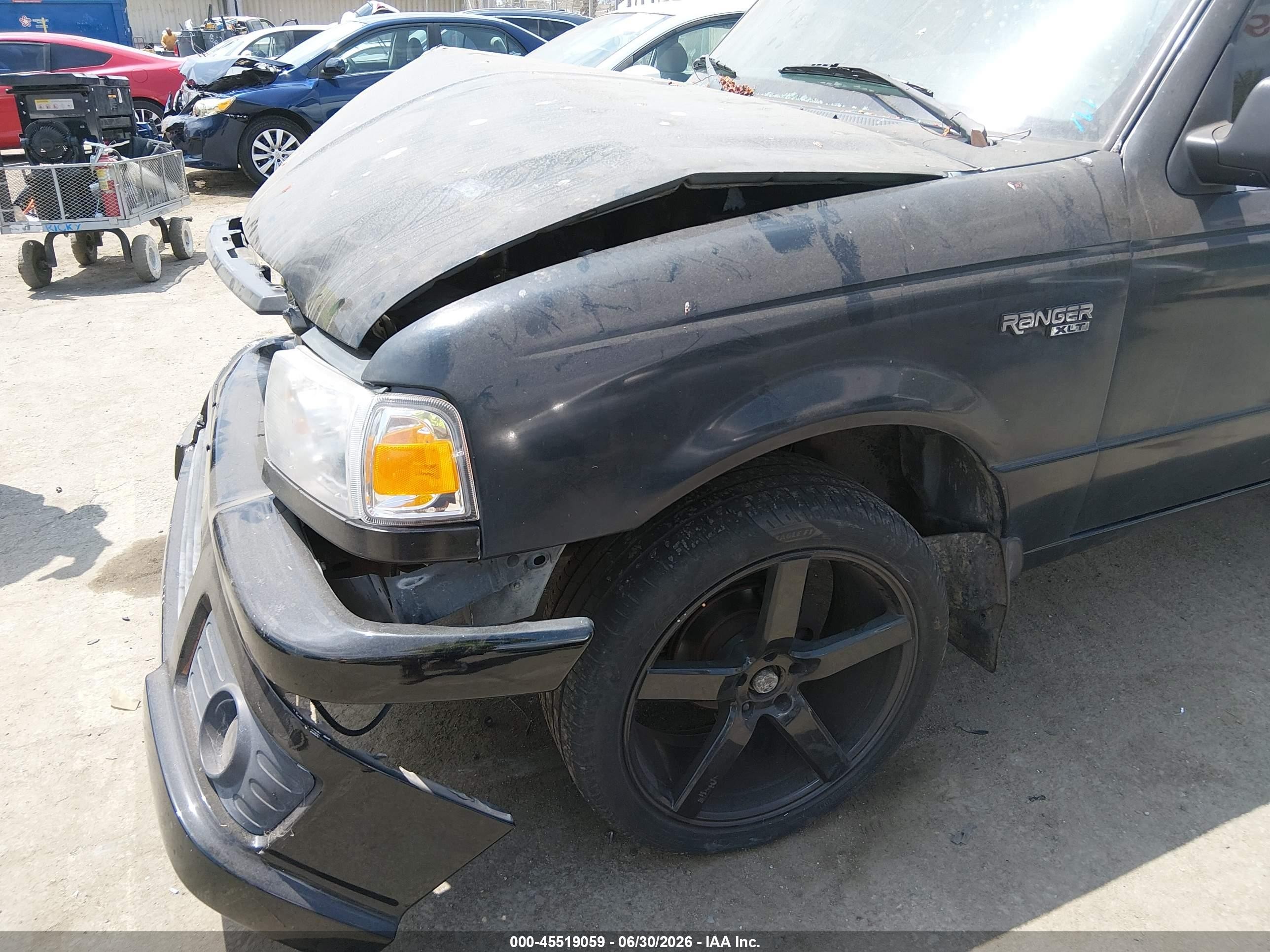 1999 Ford Ranger Xl/xlt Black vin: 1FTYR14CXXPB78468