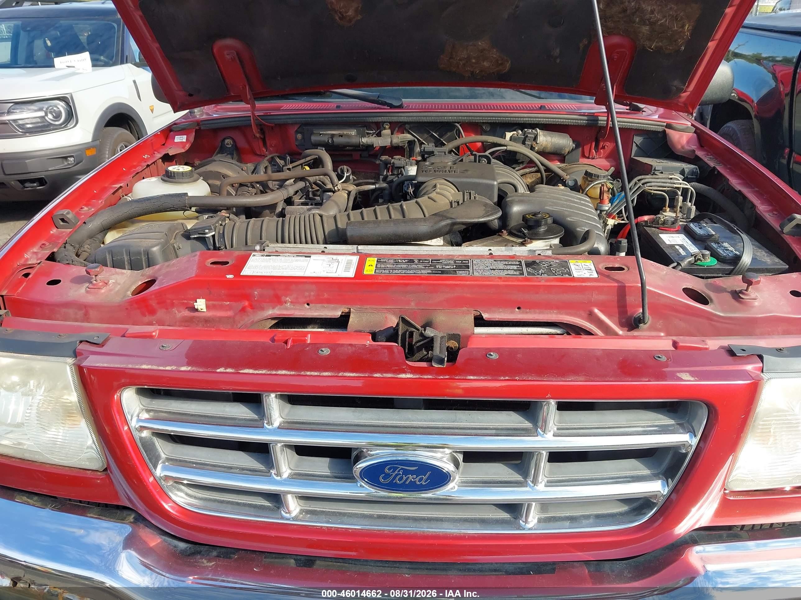 2002 Ford Ranger Xl/xlt Красный vin: 1FTYR14D02TA69753
