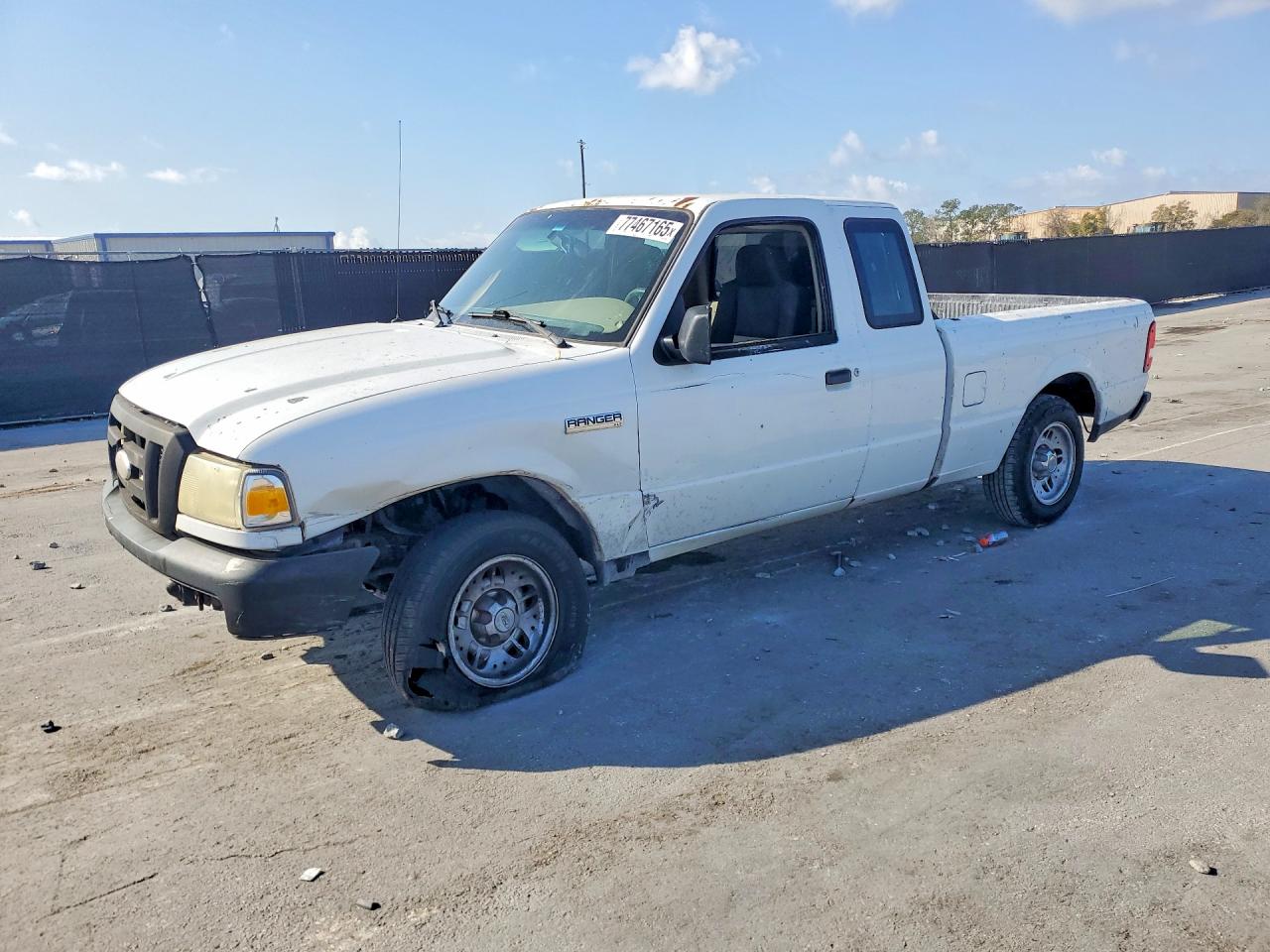 2006 Ford Ranger Super Cab White vin: 1FTYR14D06PA28506