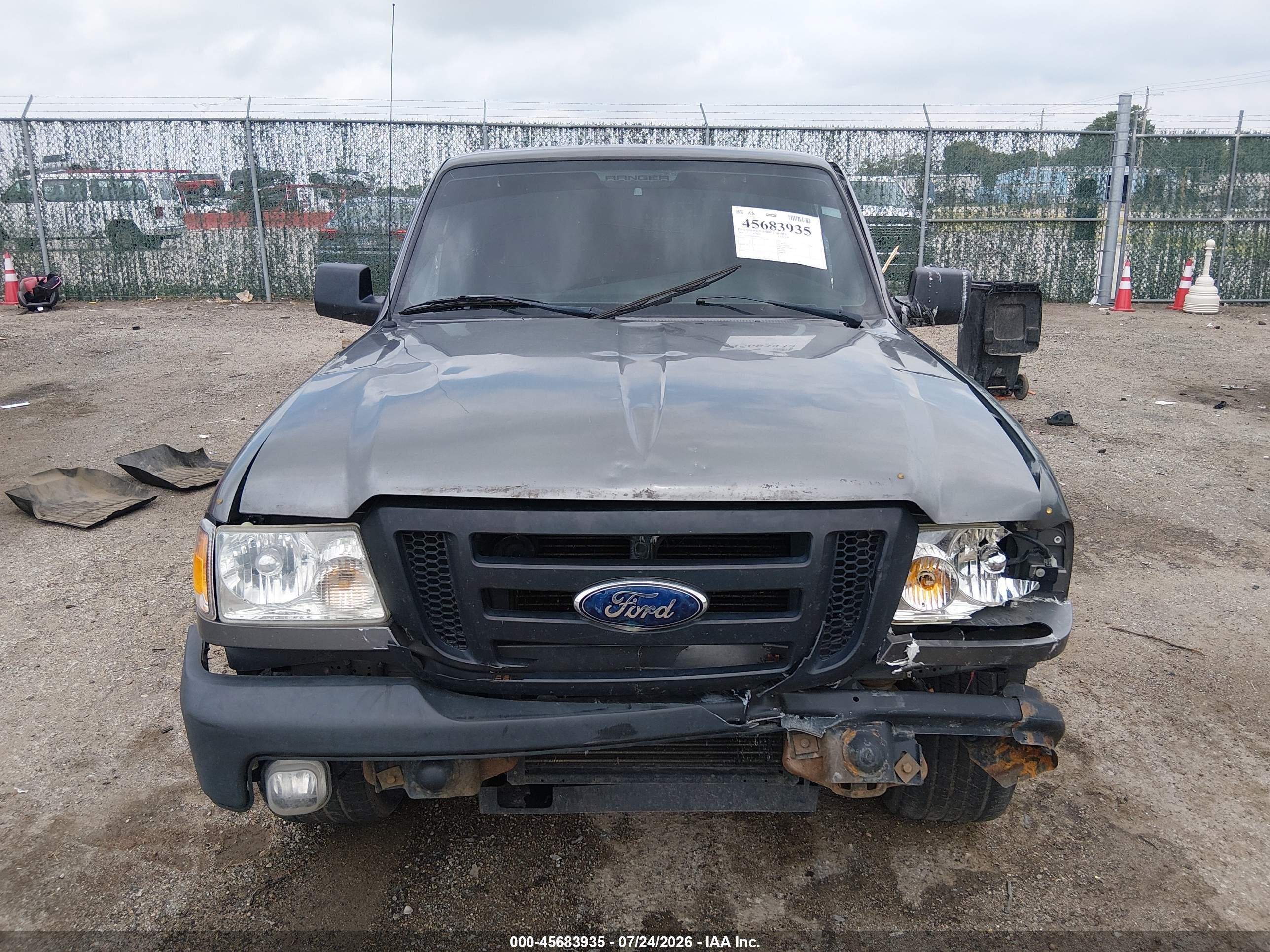 2007 Ford Ranger Stx/xl/xlt Gray vin: 1FTYR14D07PA95043