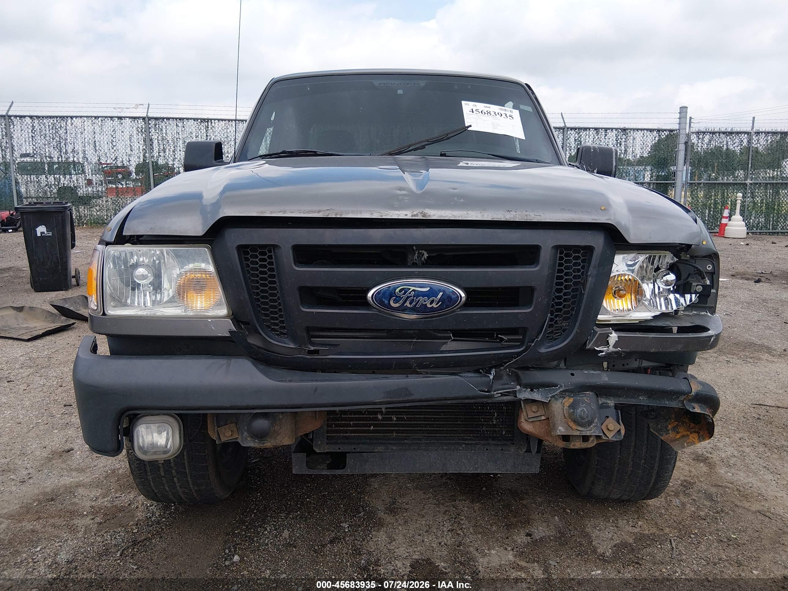 2007 Ford Ranger Stx/xl/xlt Gray vin: 1FTYR14D07PA95043